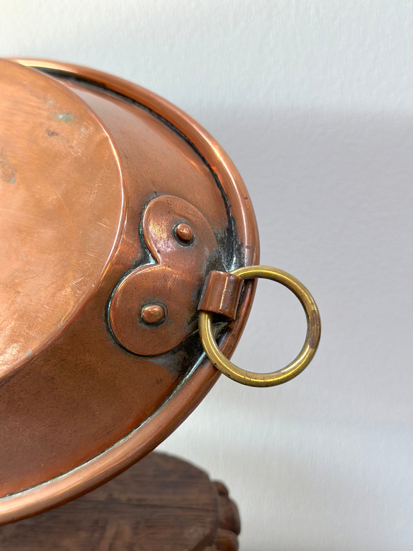 Antique French Oval Copper Gratin Pan