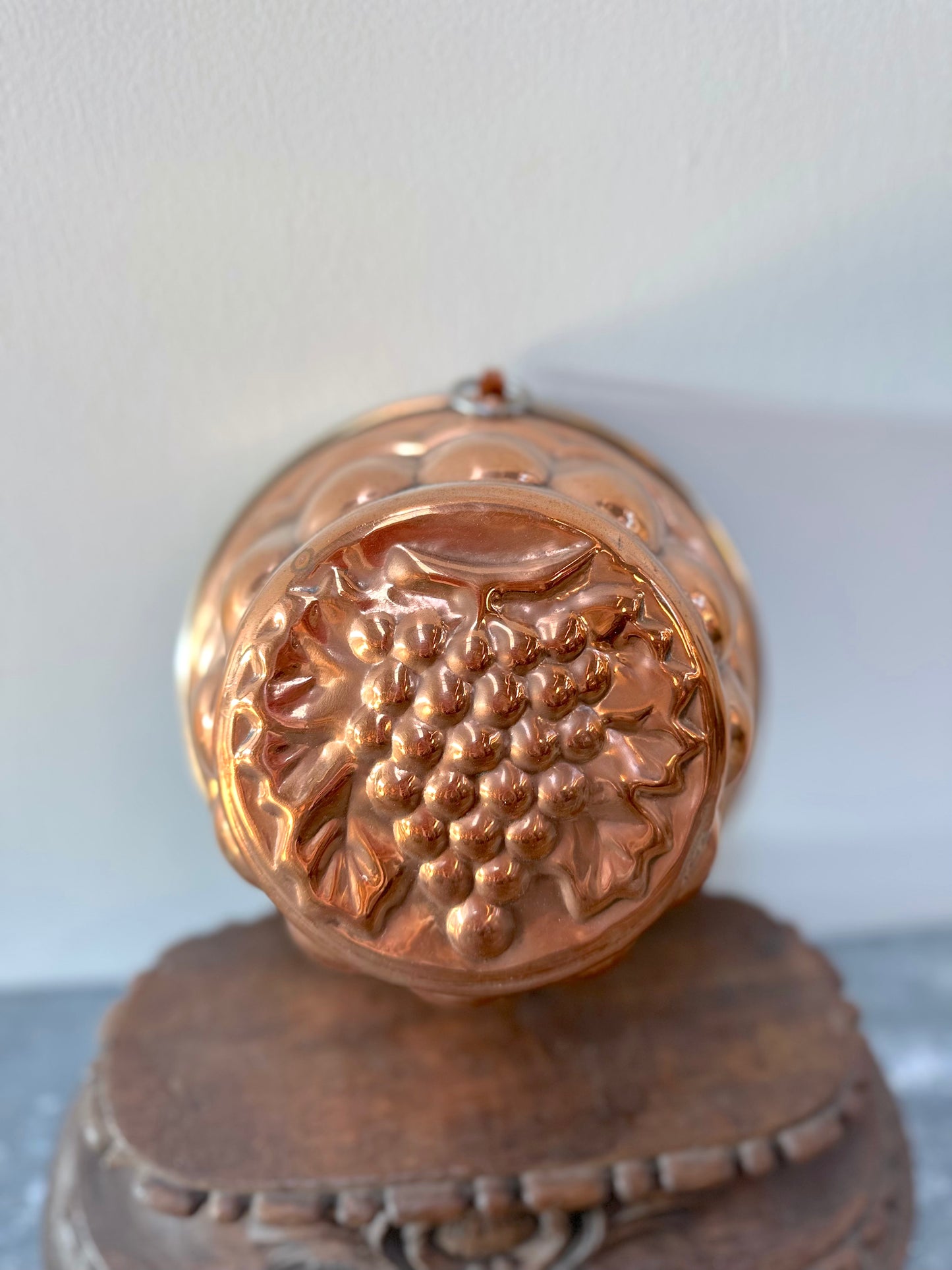 Vintage French Round 'Grapes' Jelly Mould