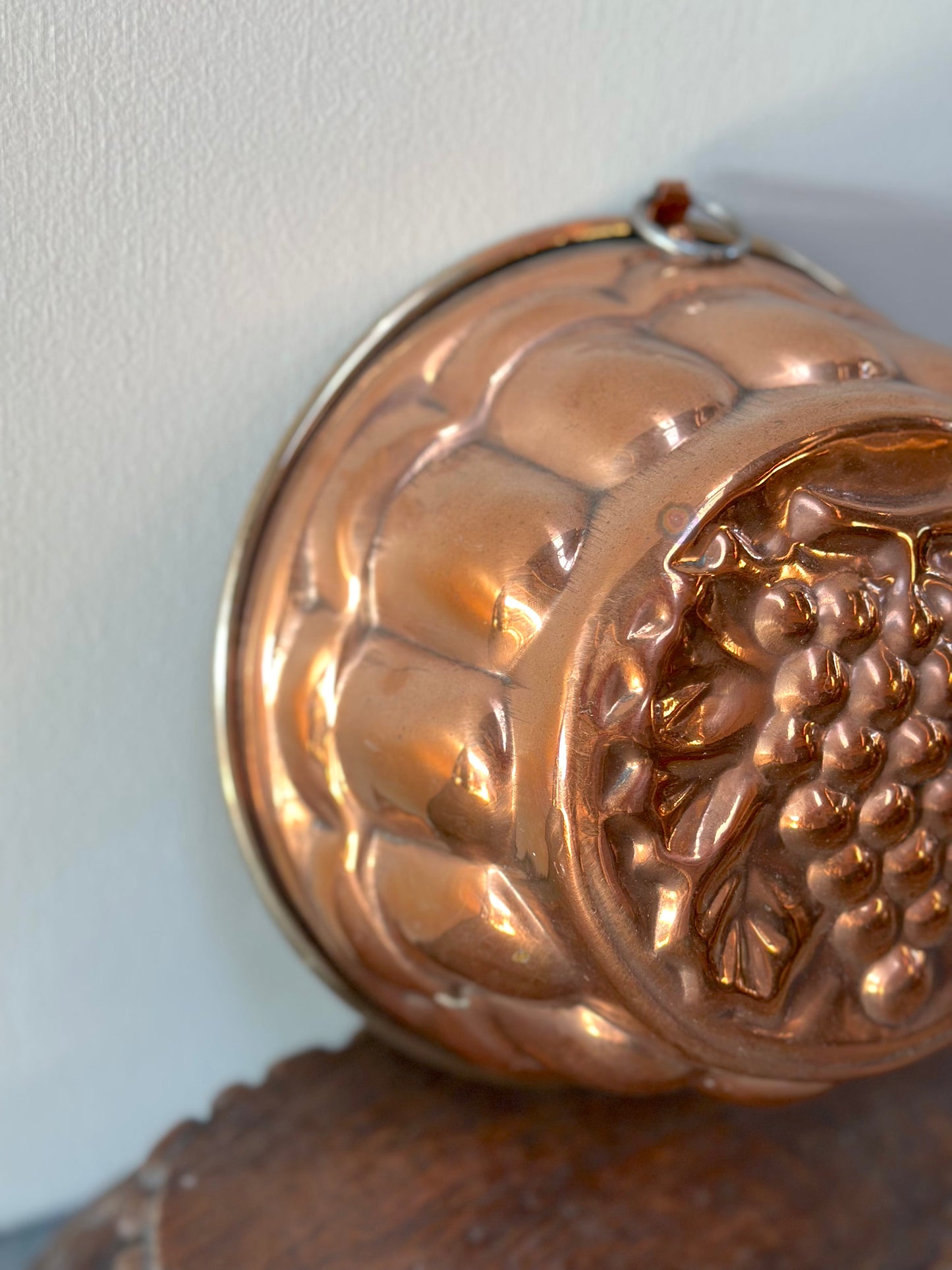 Vintage French Round 'Grapes' Jelly Mould