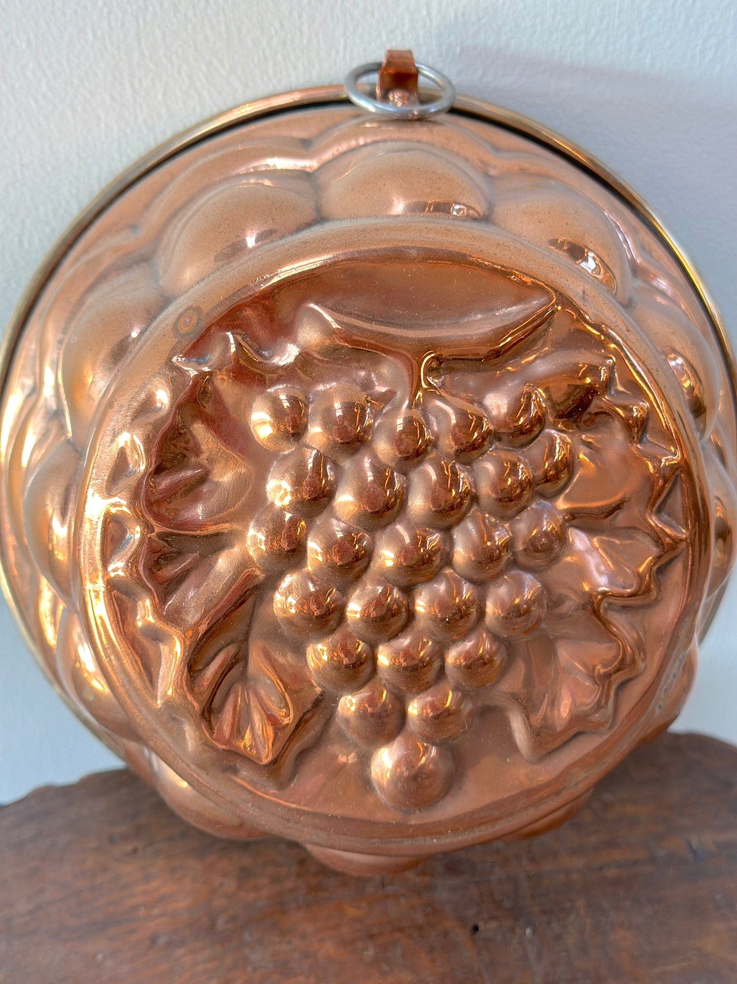 Vintage French Round 'Grapes' Jelly Mould