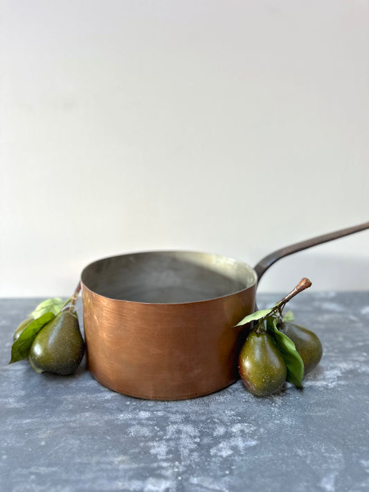Antique French Copper Saucepan - Extra Large