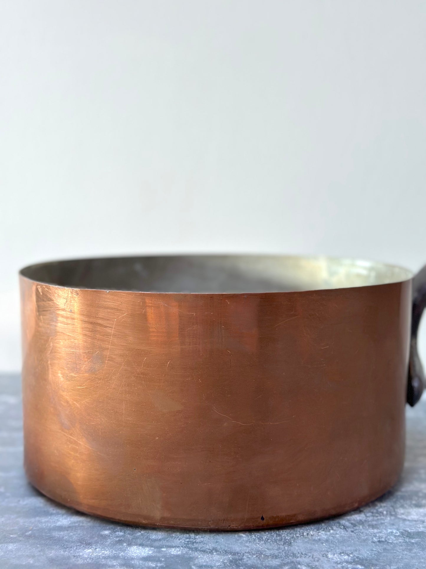 Antique French Copper Saucepan - Extra Large