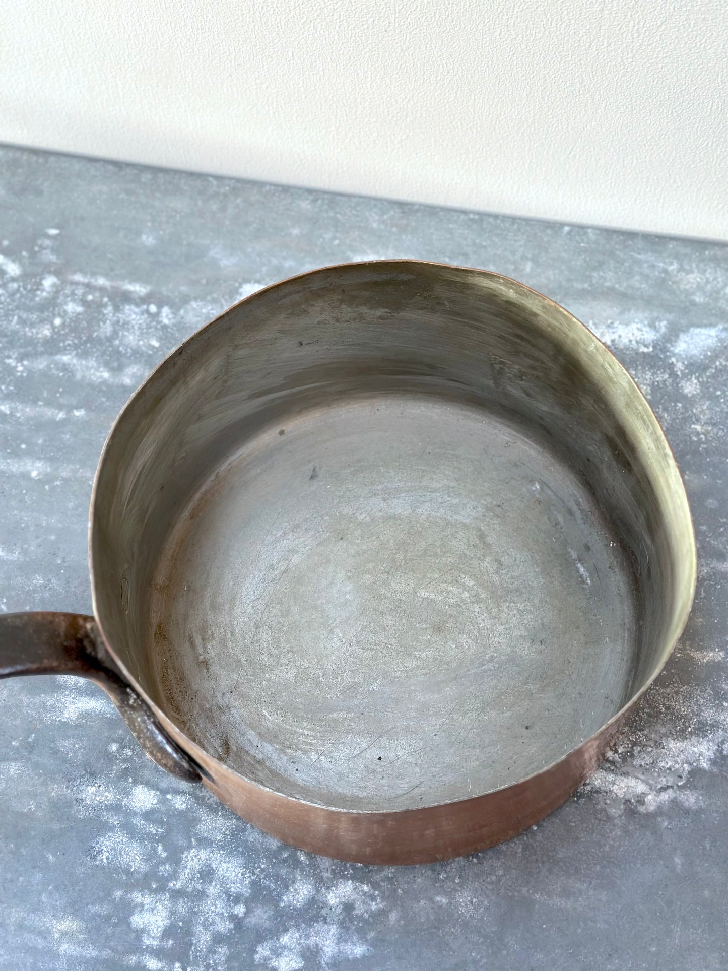 Antique French Copper Saucepan - Extra Large