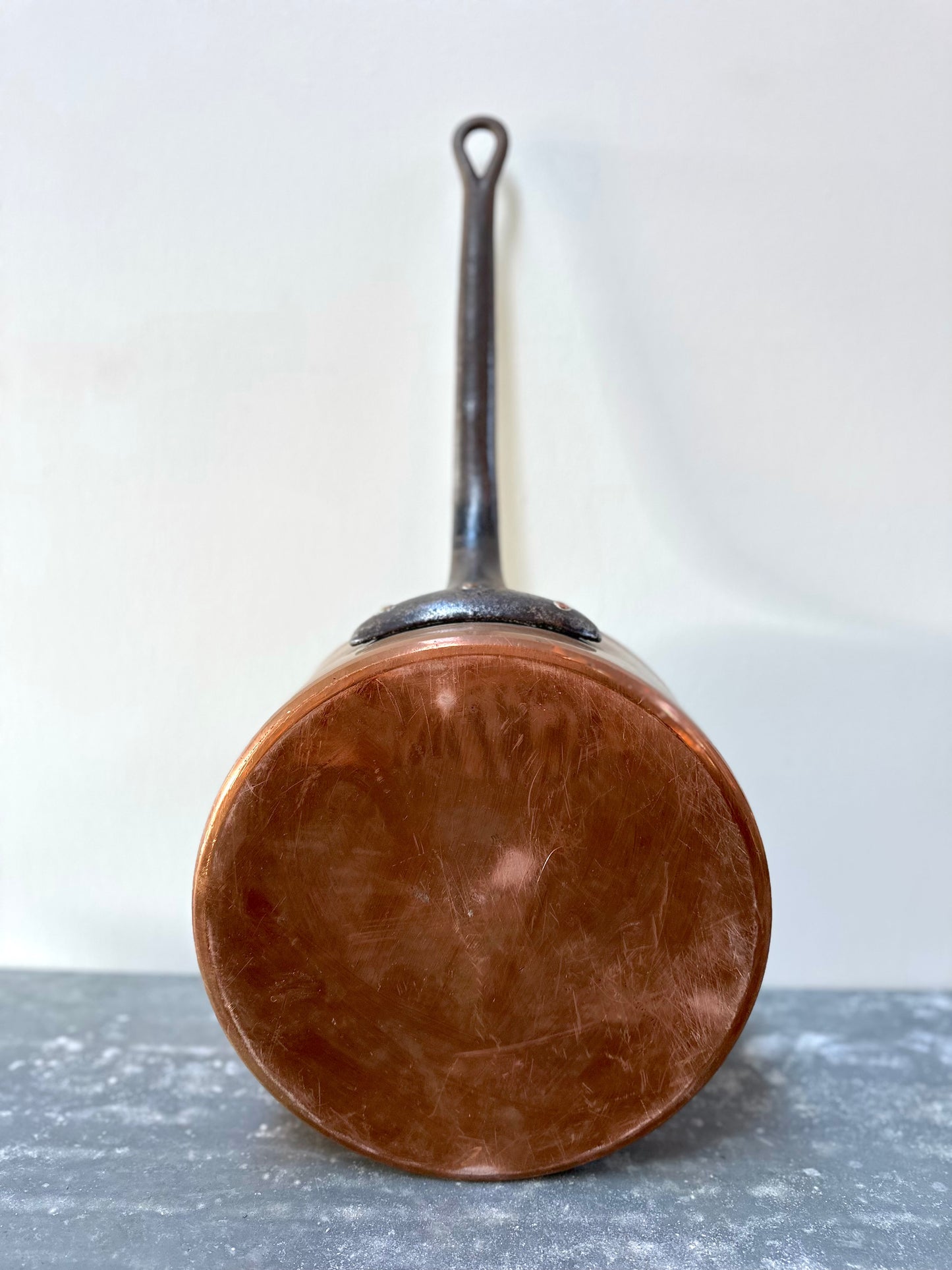 Antique French Copper Saucepan - Extra Large