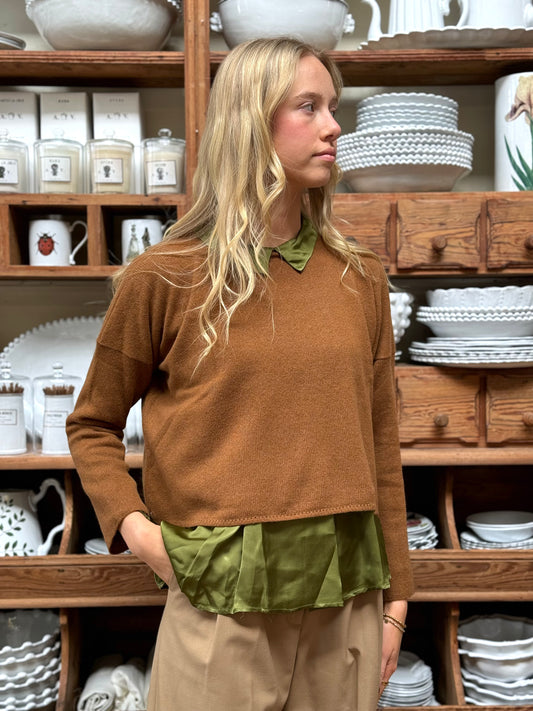 Minina Cashmere Knit Jumper - Camel