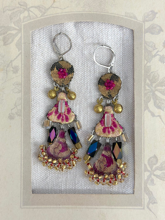 Ayala Bar Plum Wine Pranella Earrings