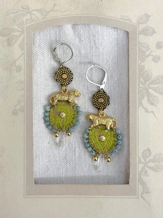Ayala Bar Utopian Dream Tiger Earrings