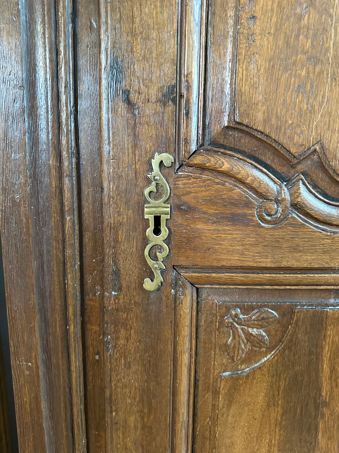 19th Century Oak French Small Armoire