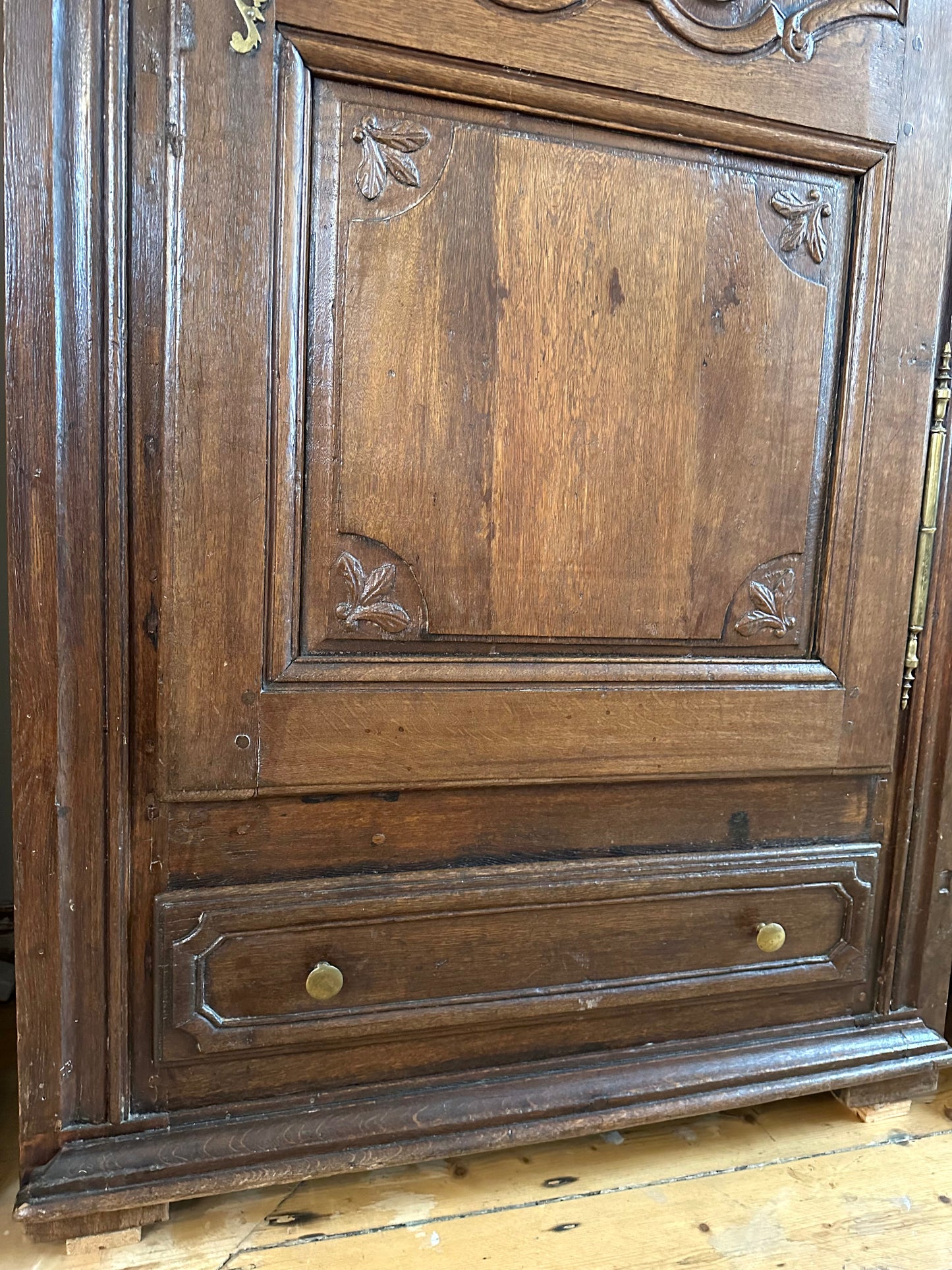 19th Century Oak French Small Armoire