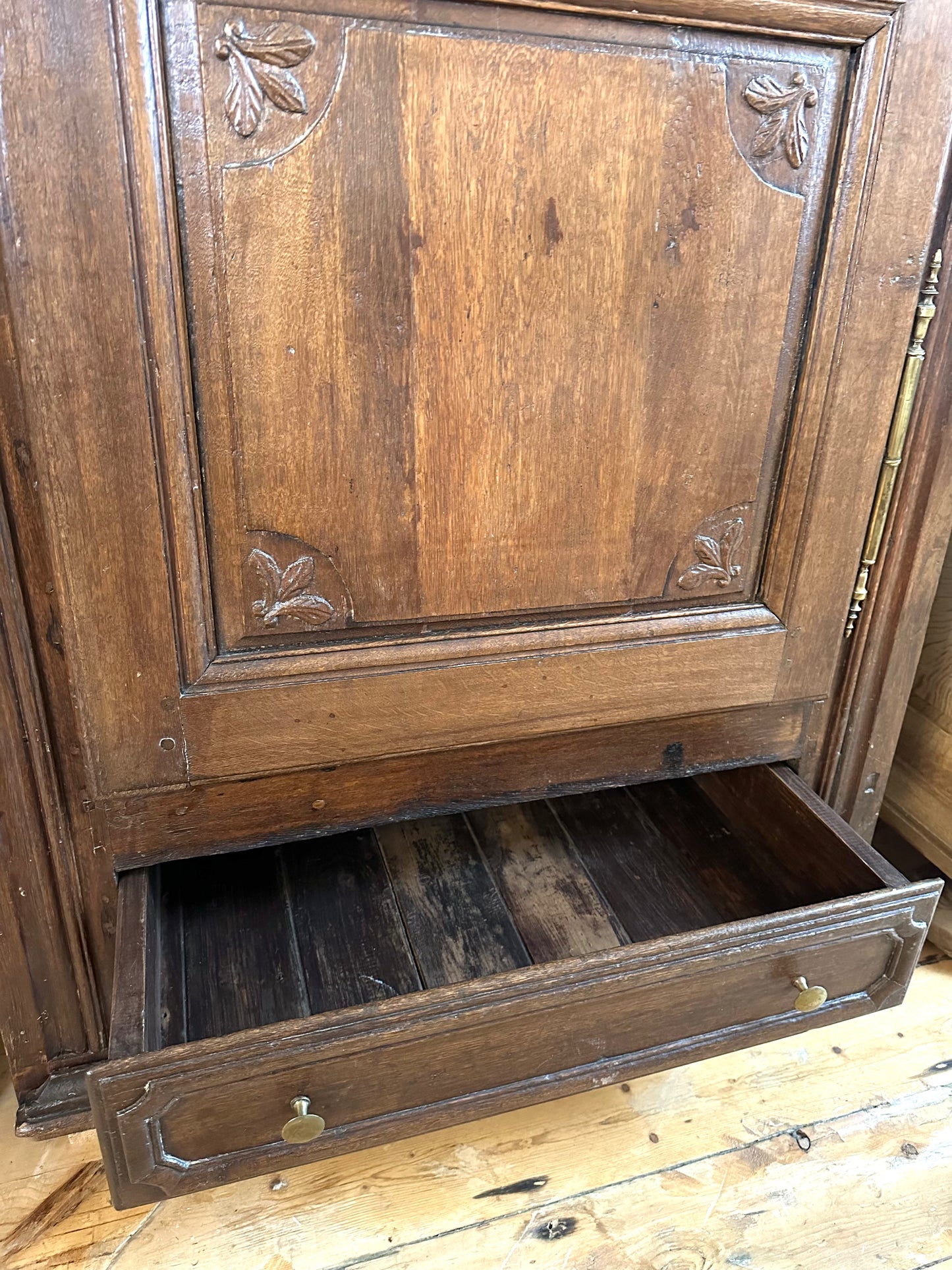 19th Century Oak French Small Armoire
