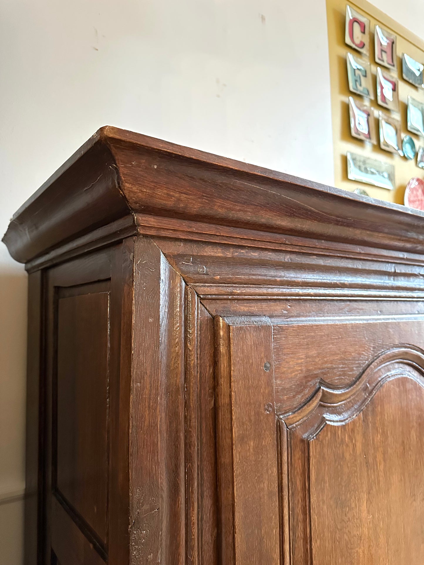 19th Century Oak French Small Armoire