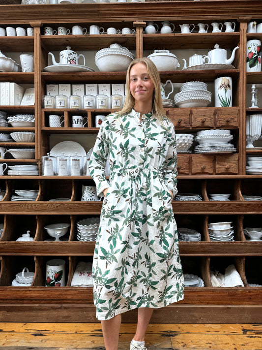 Aequamente Long Sleeve Dress - Leaf