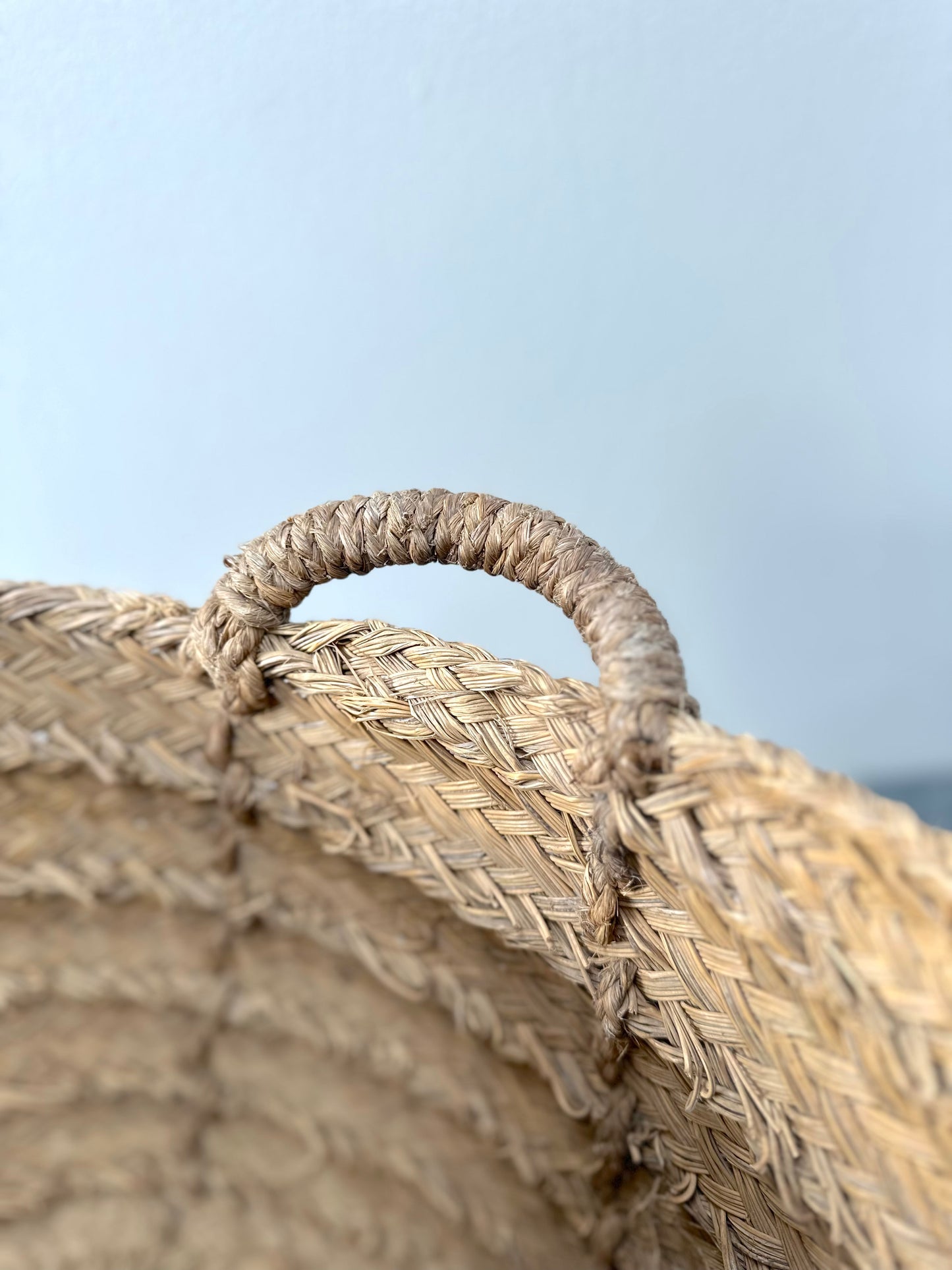 Antique French Round Woven Basket