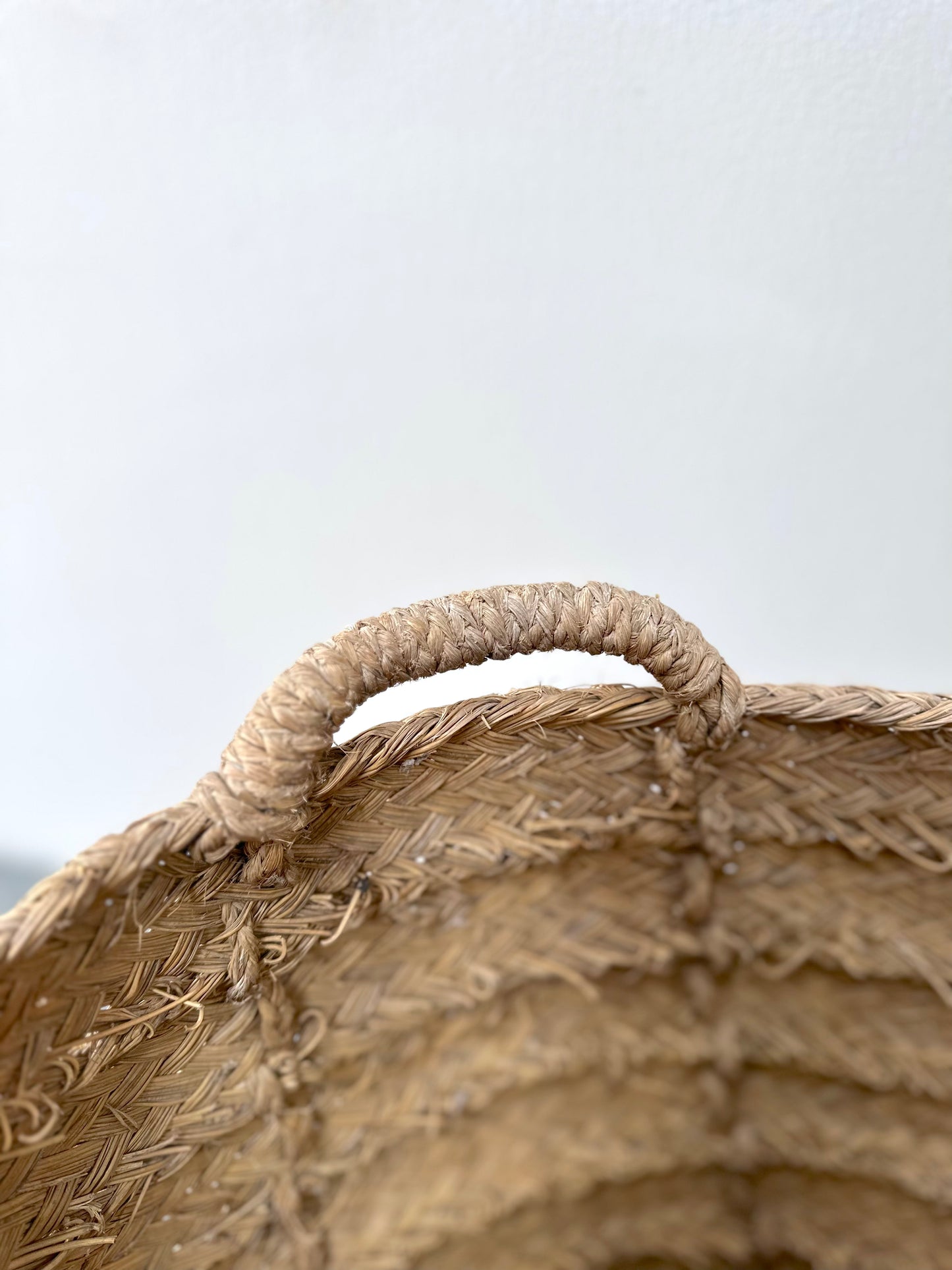 Antique French Round Woven Basket