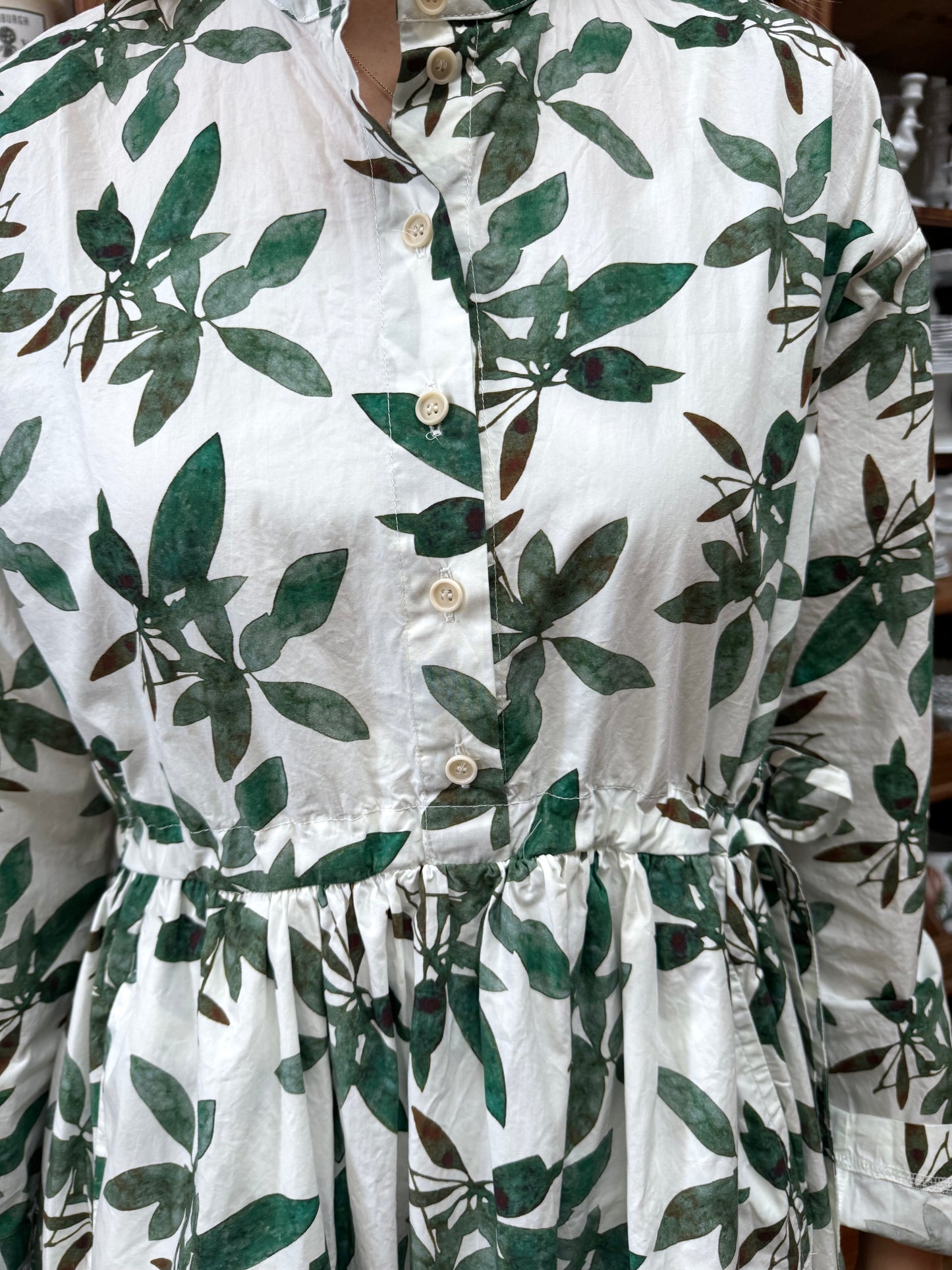 Aequamente Long Sleeve Dress - Leaf