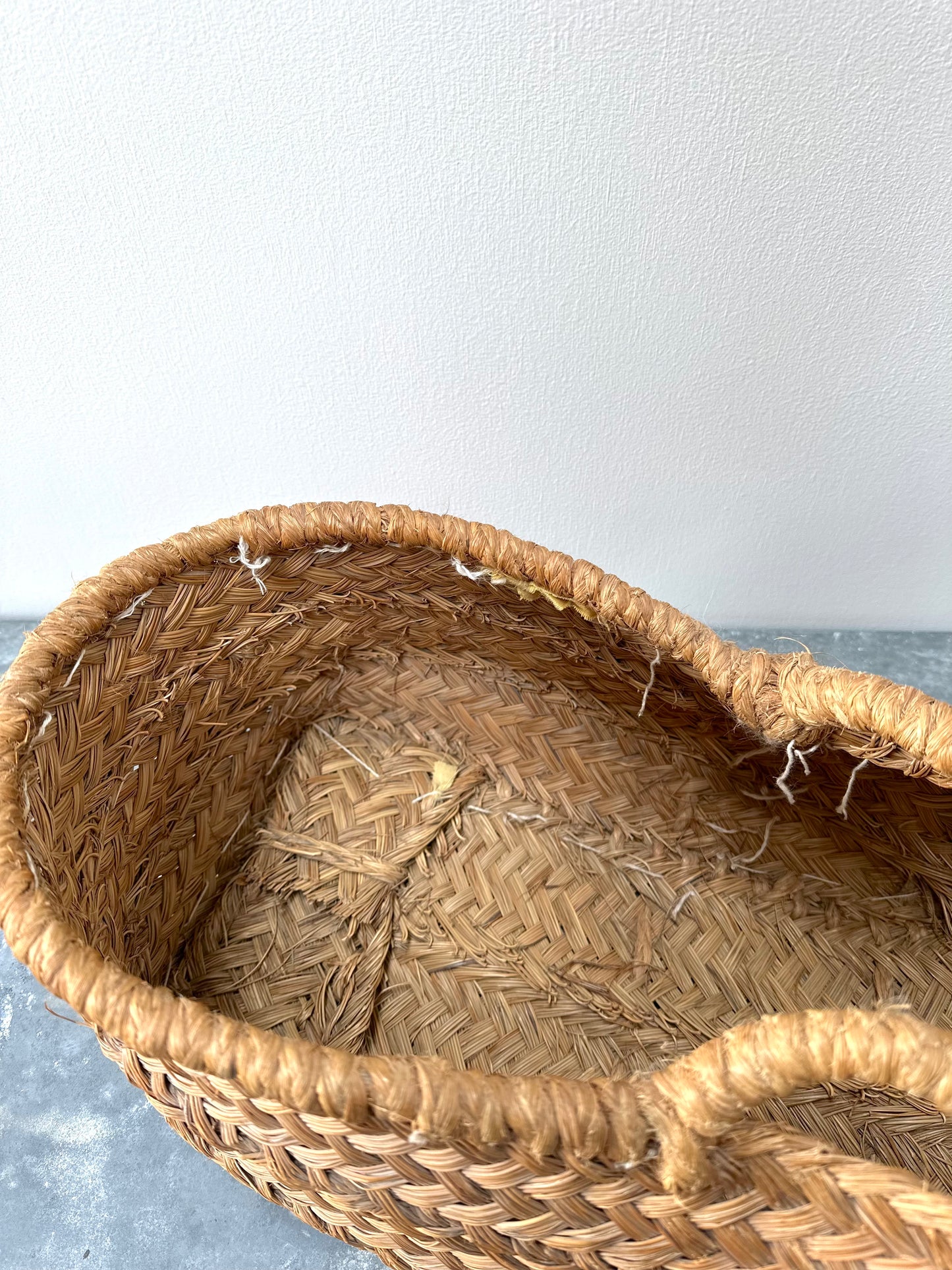 Antique Spanish Oval Woven Basket