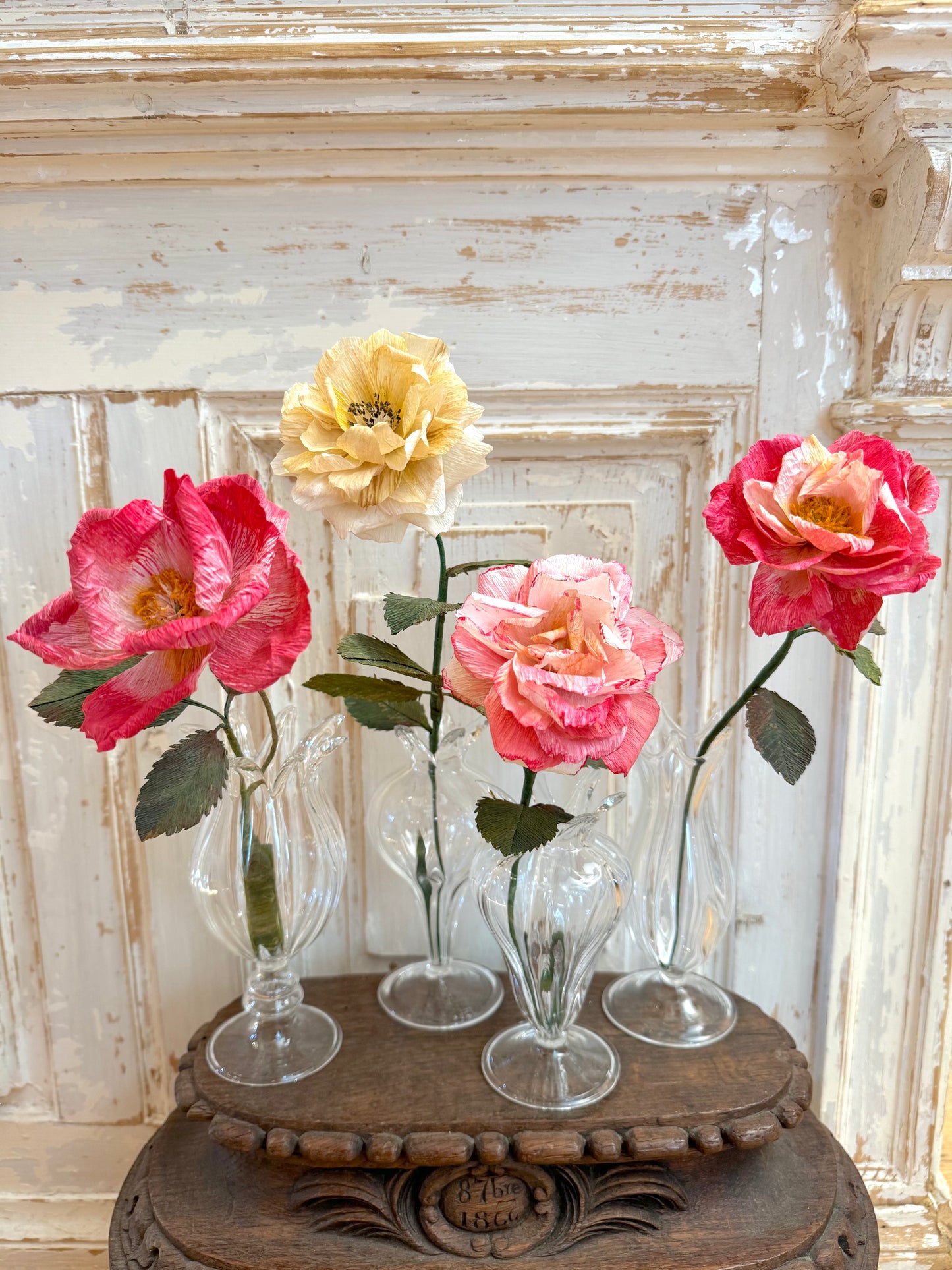 Delicate Handmade Paper Flowers - Rose