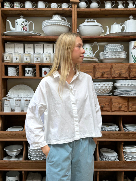 Aequamente Button Up Shirt - White