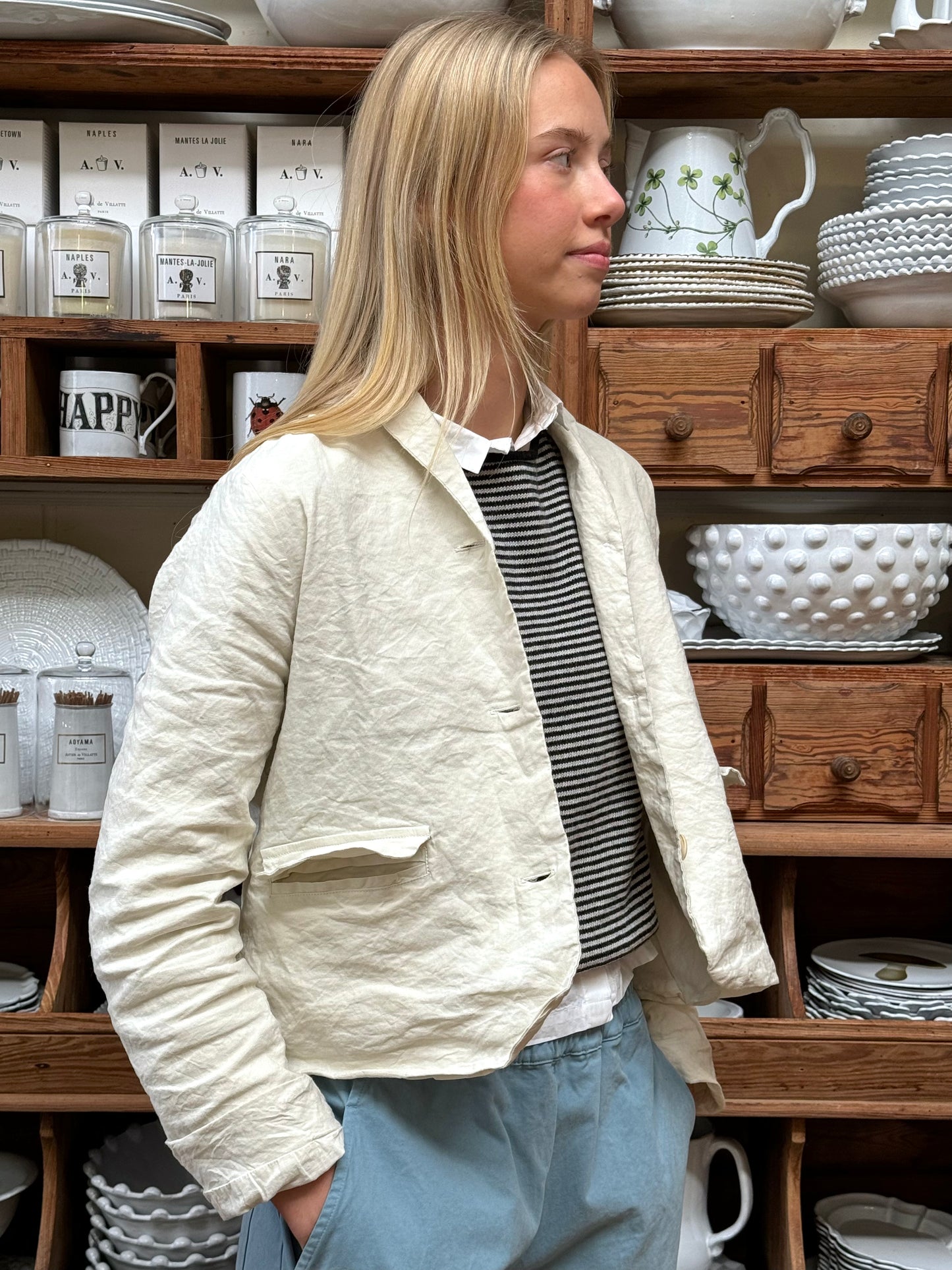 Aequamente Short Jacket - Cream
