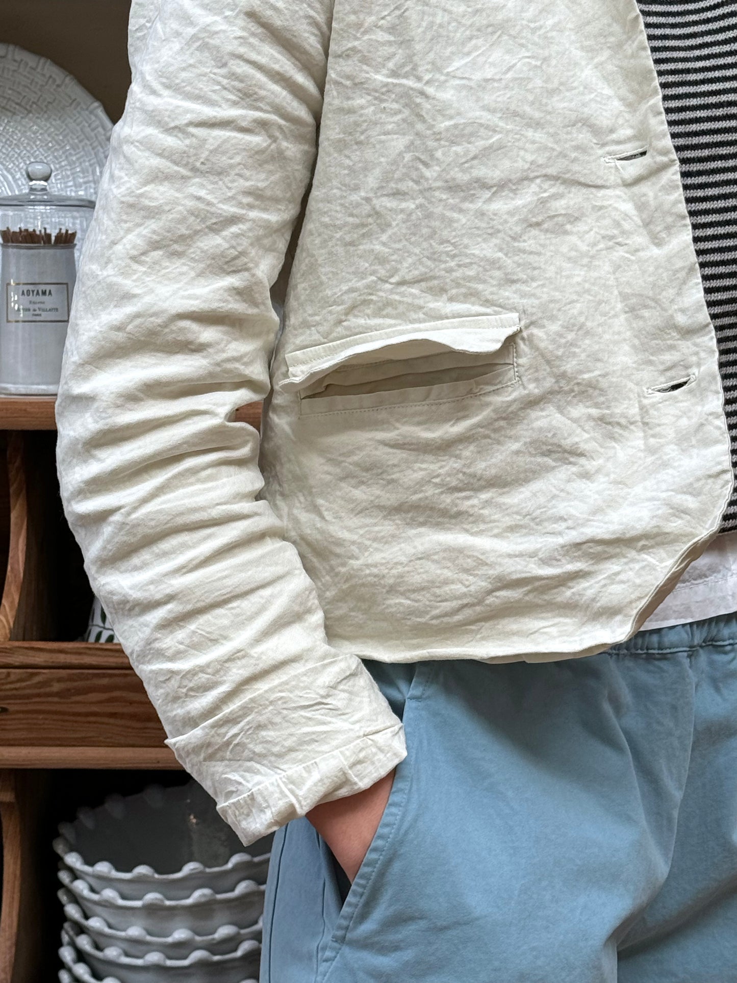 Aequamente Short Jacket - Cream