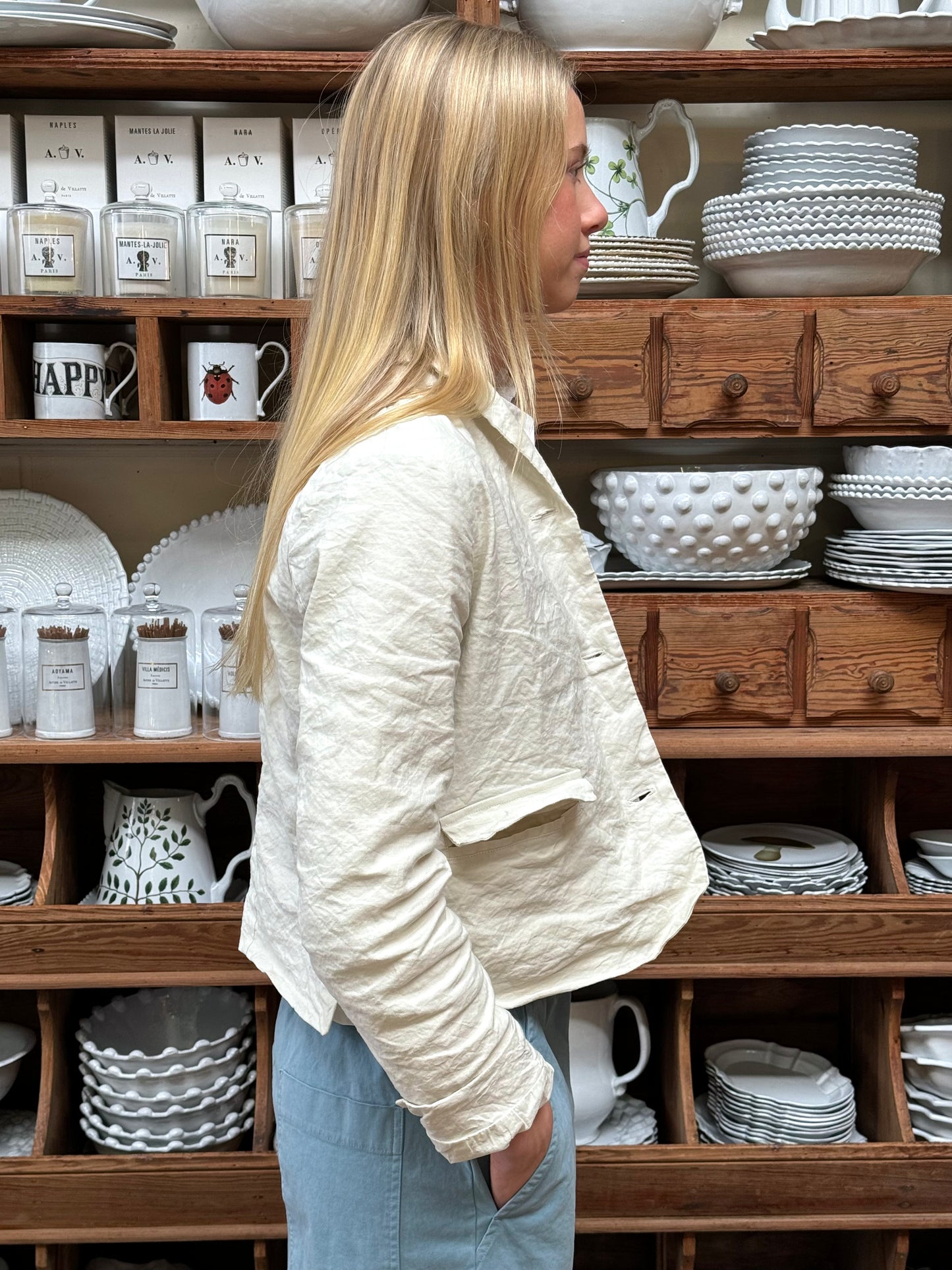 Aequamente Short Jacket - Cream