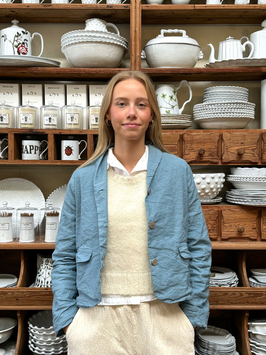 Aequamente Short Jacket - Light Blue