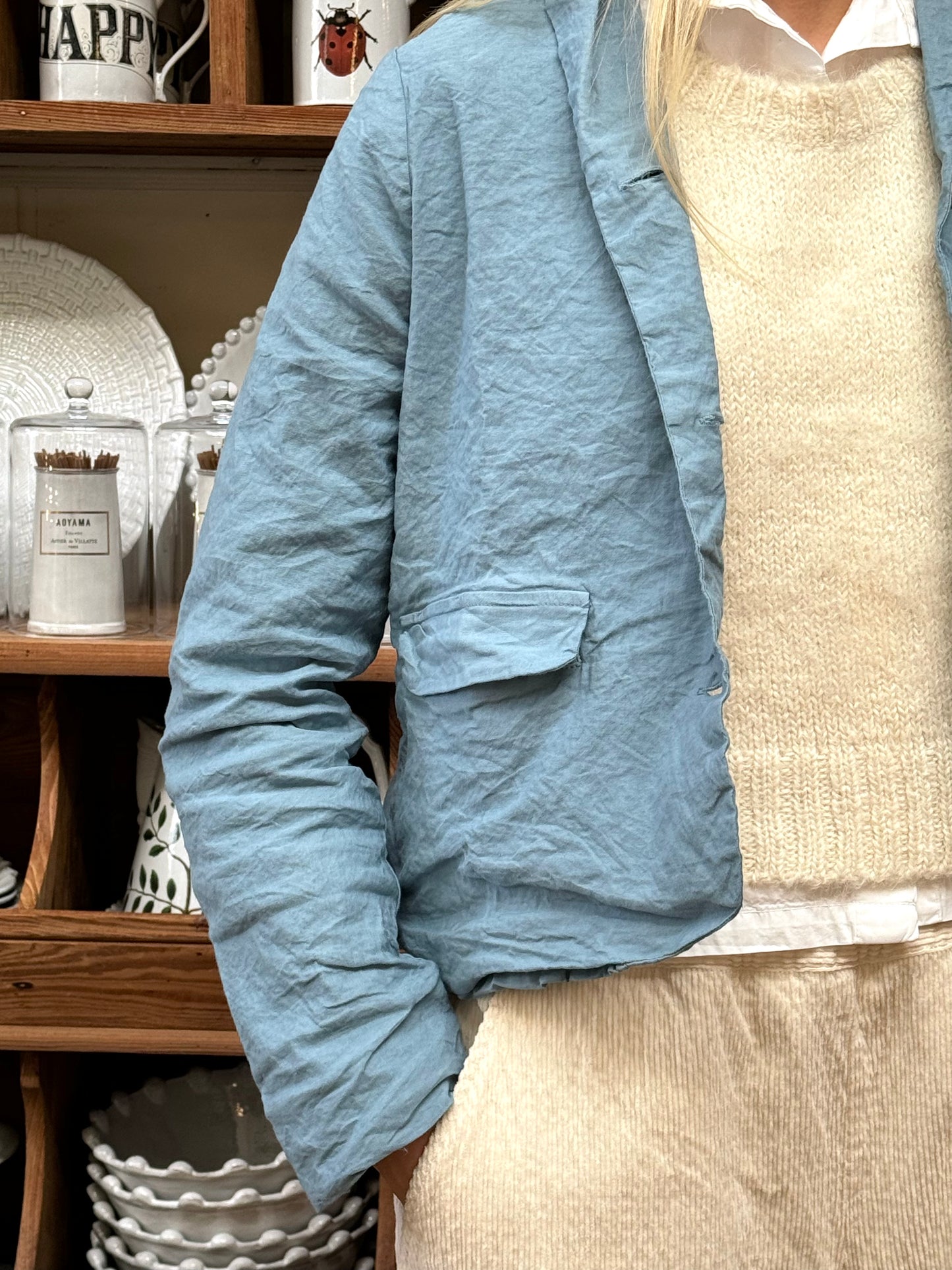 Aequamente Short Jacket - Light Blue