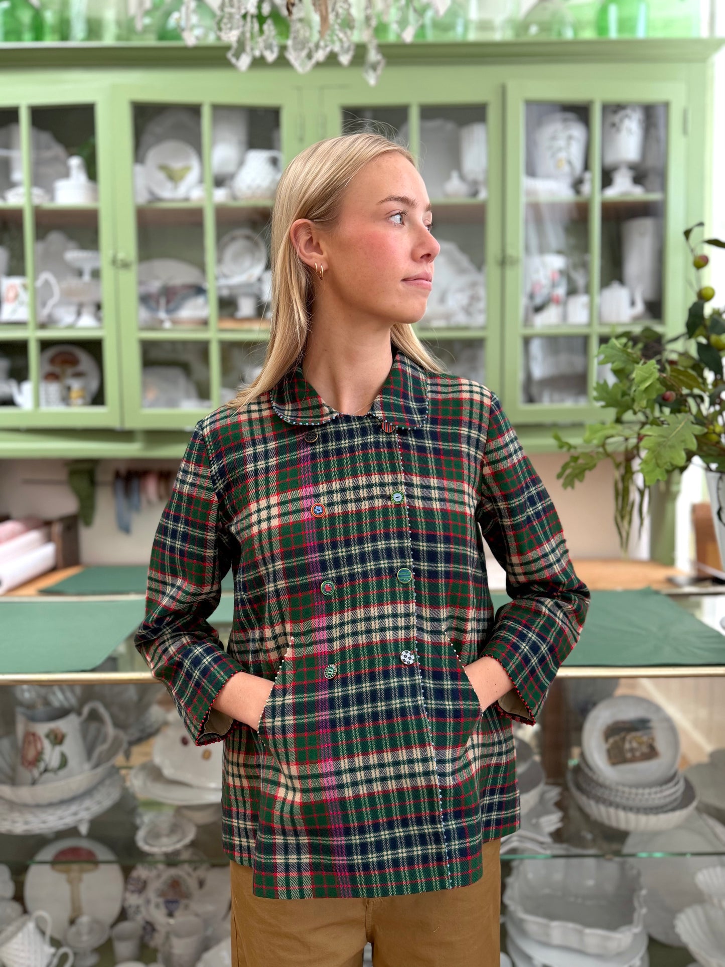 Péro Reversible Jacket Foral/Tartan