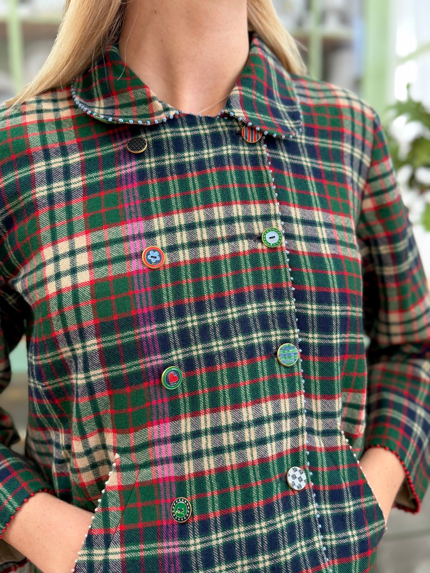 Péro Reversible Jacket Foral/Tartan