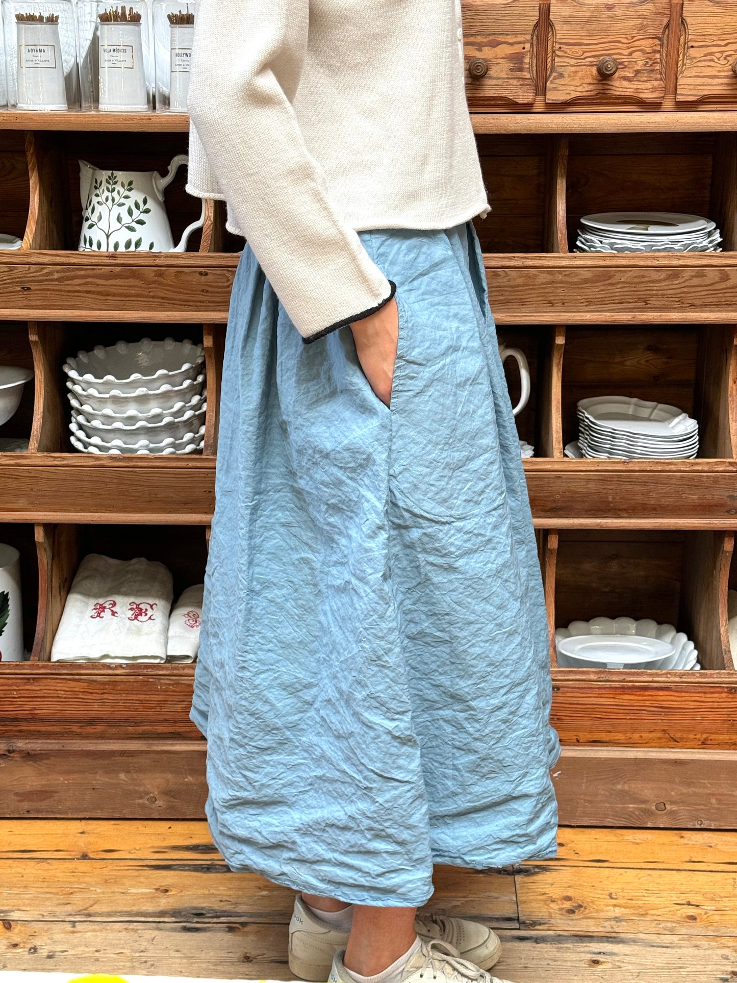 Aequamente Long Skirt - Light Blue