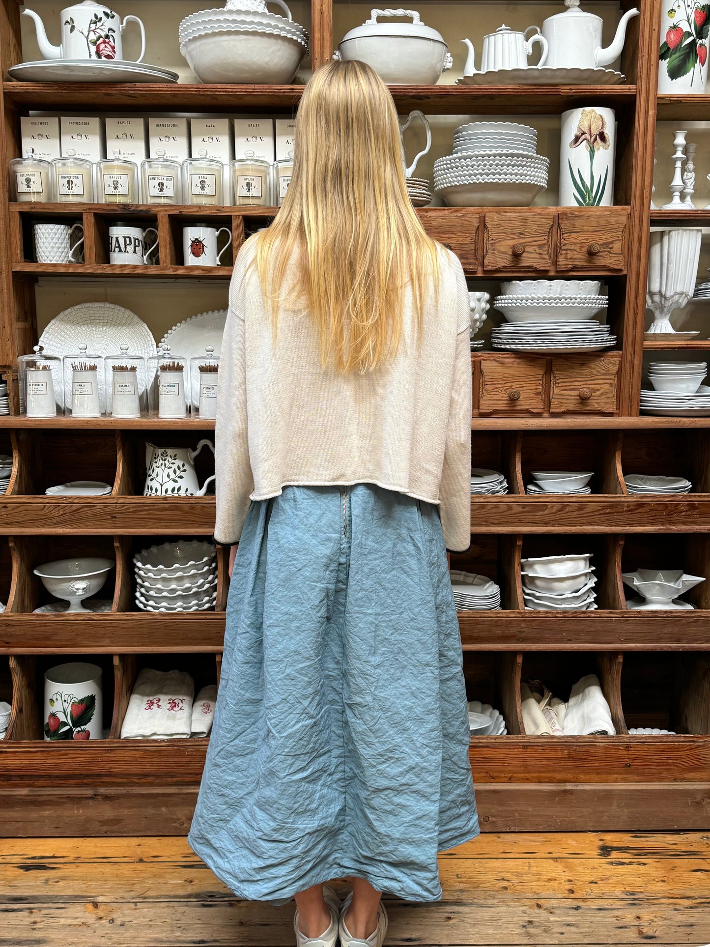 Aequamente Long Skirt - Light Blue