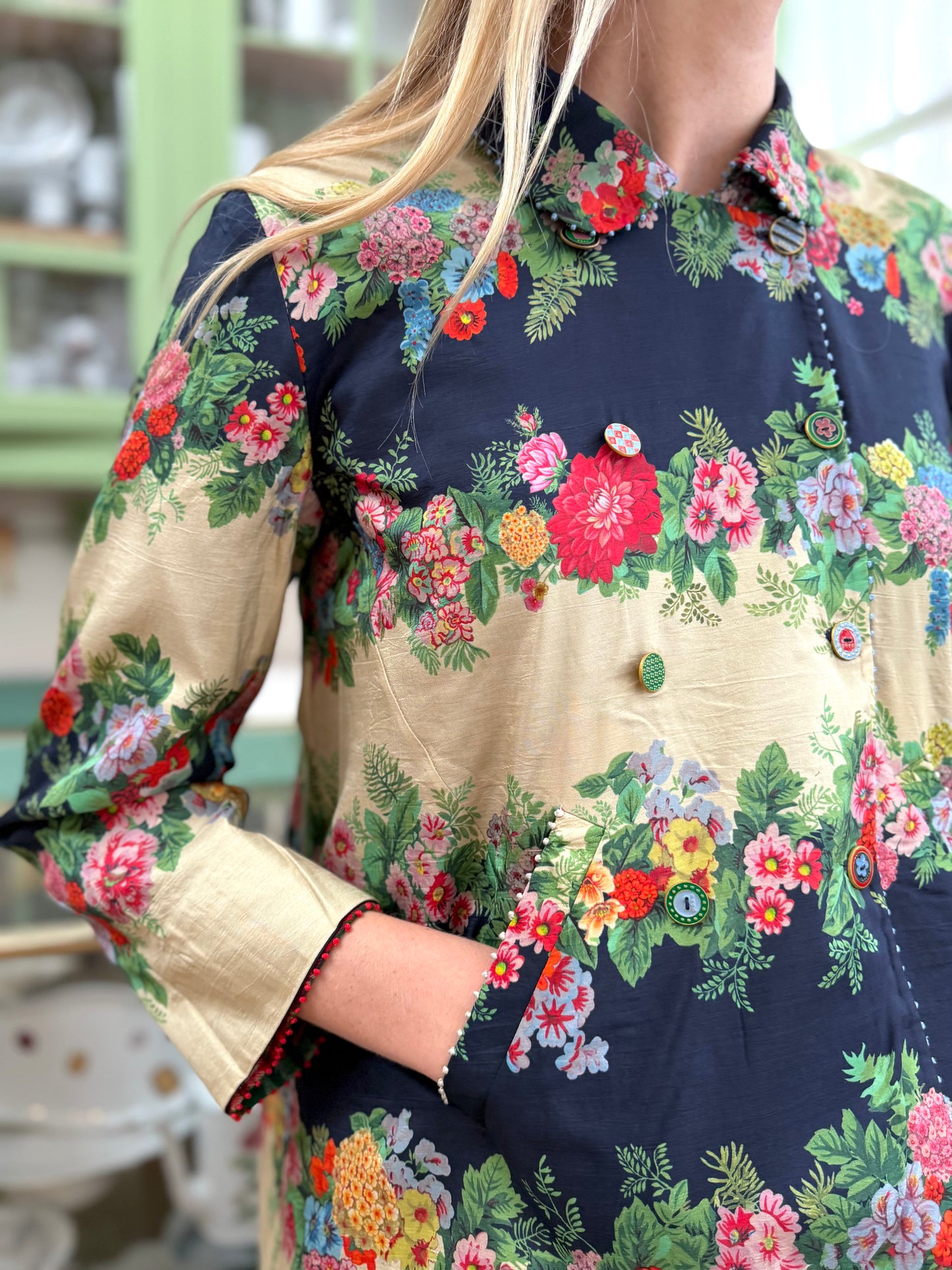 Péro Reversible Jacket Foral/Tartan