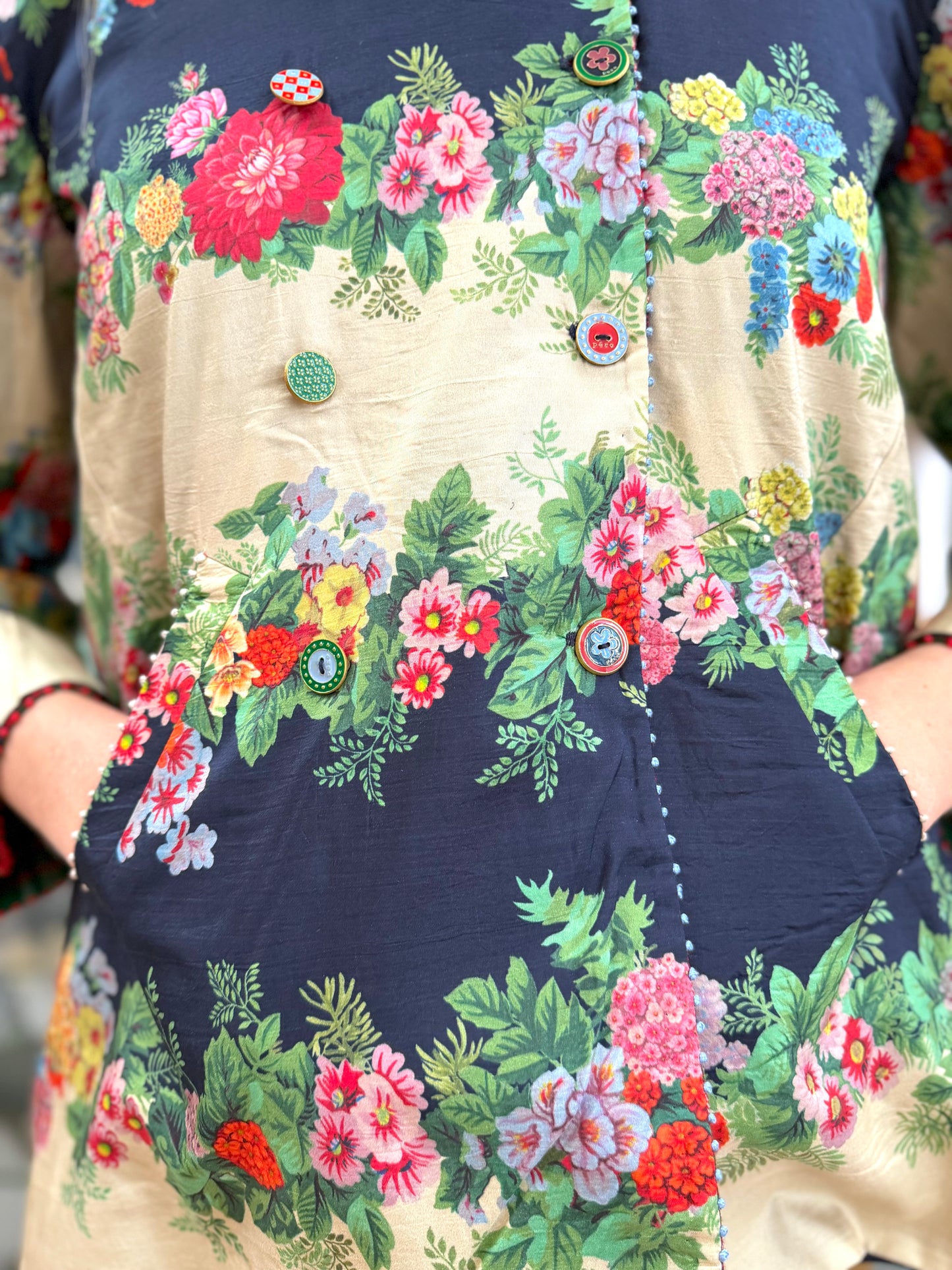 Péro Reversible Jacket Foral/Tartan