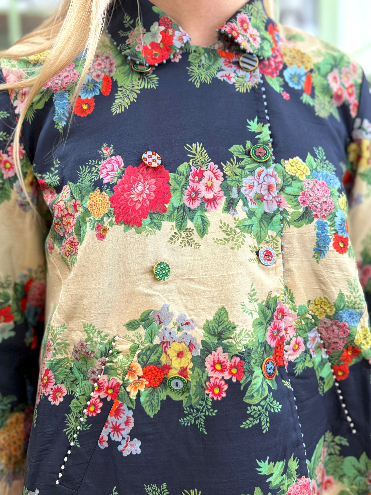 Péro Reversible Jacket Foral/Tartan