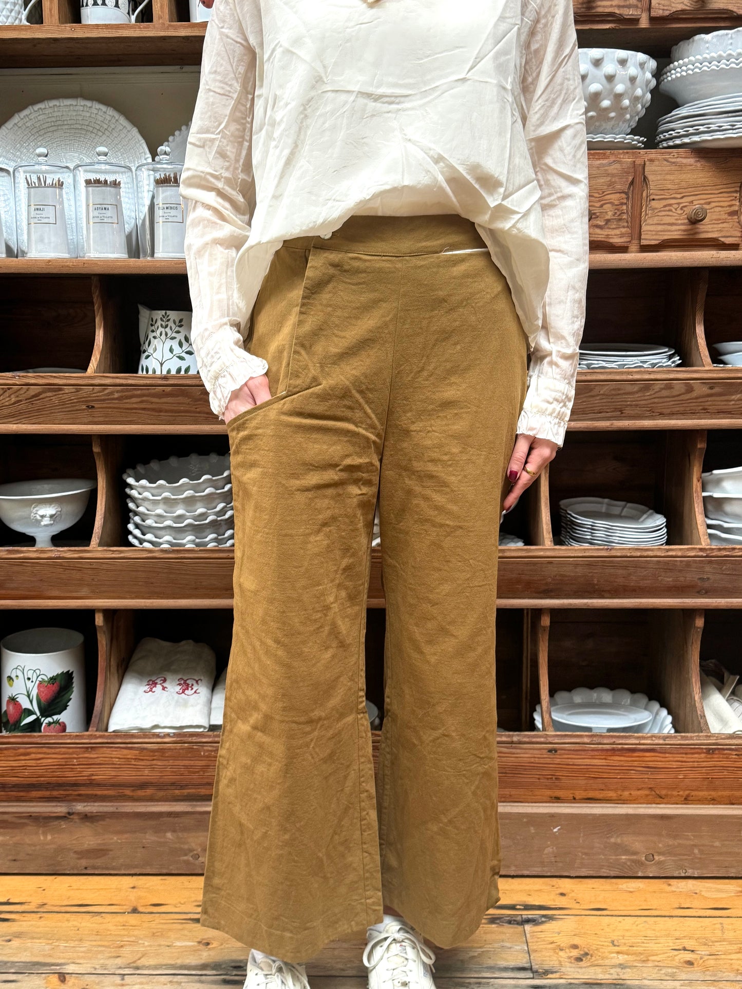 Sula Hem Pants - Tobbacco