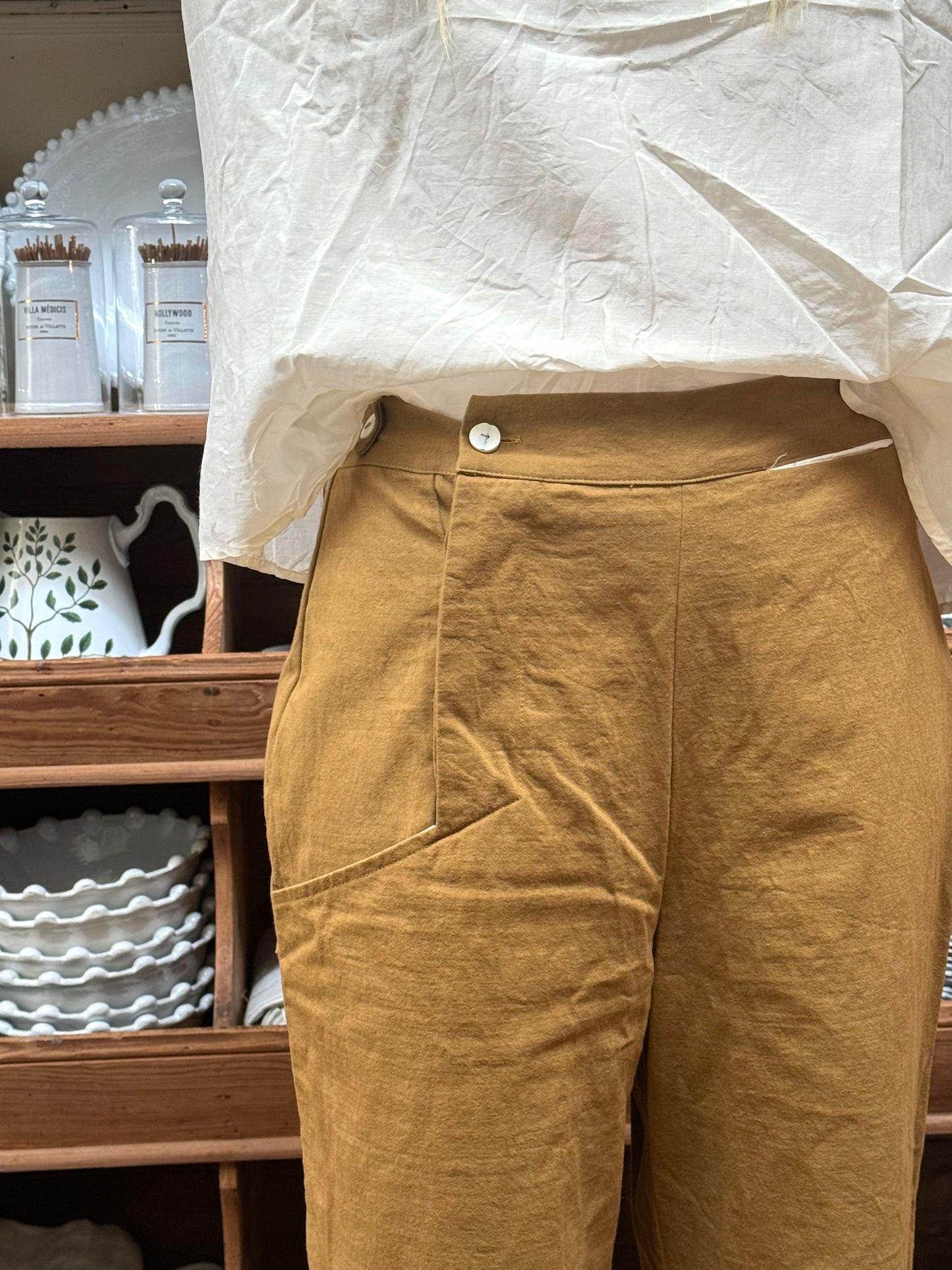 Sula Hem Pants - Tobbacco
