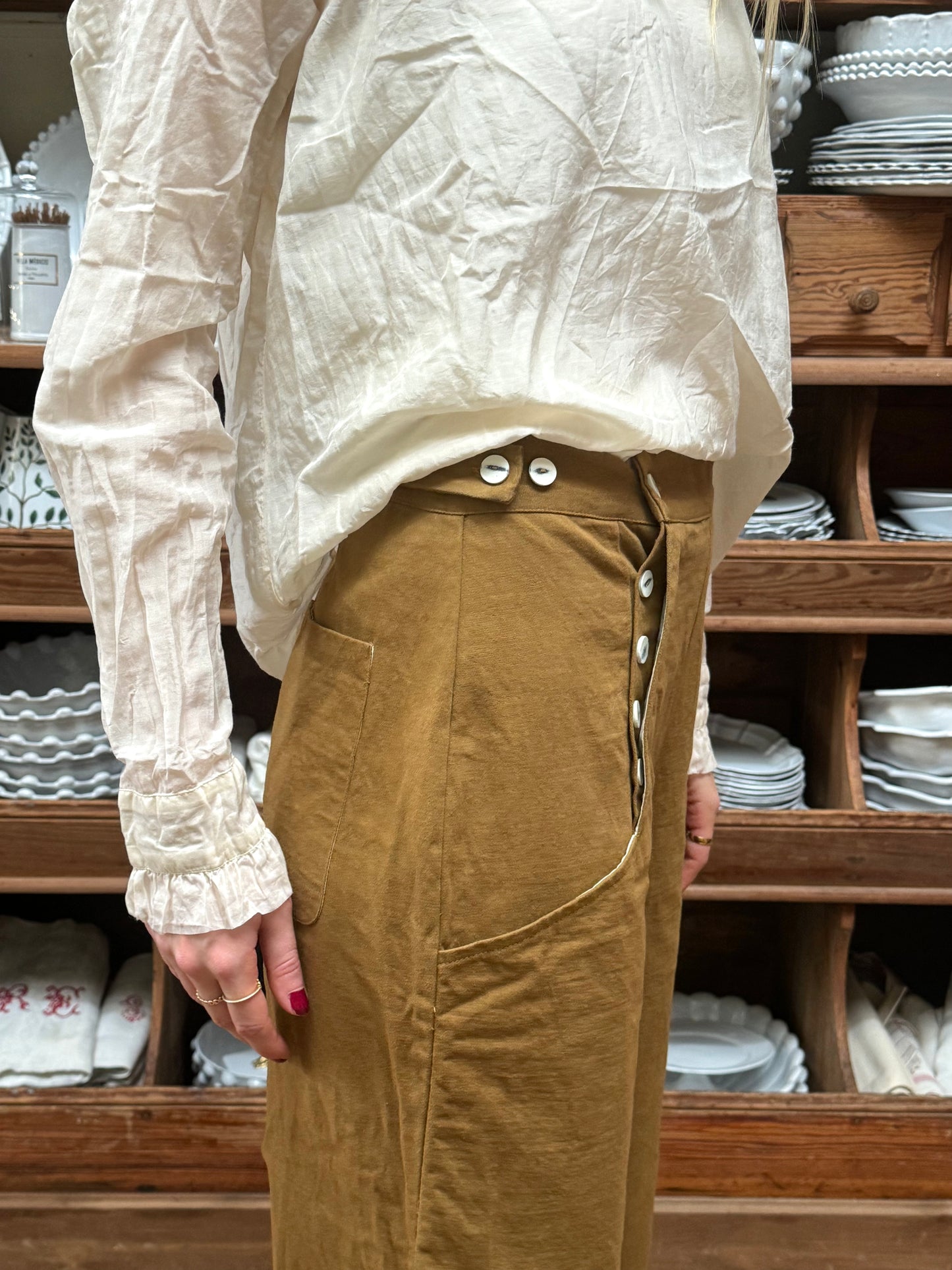 Sula Hem Pants - Tobbacco