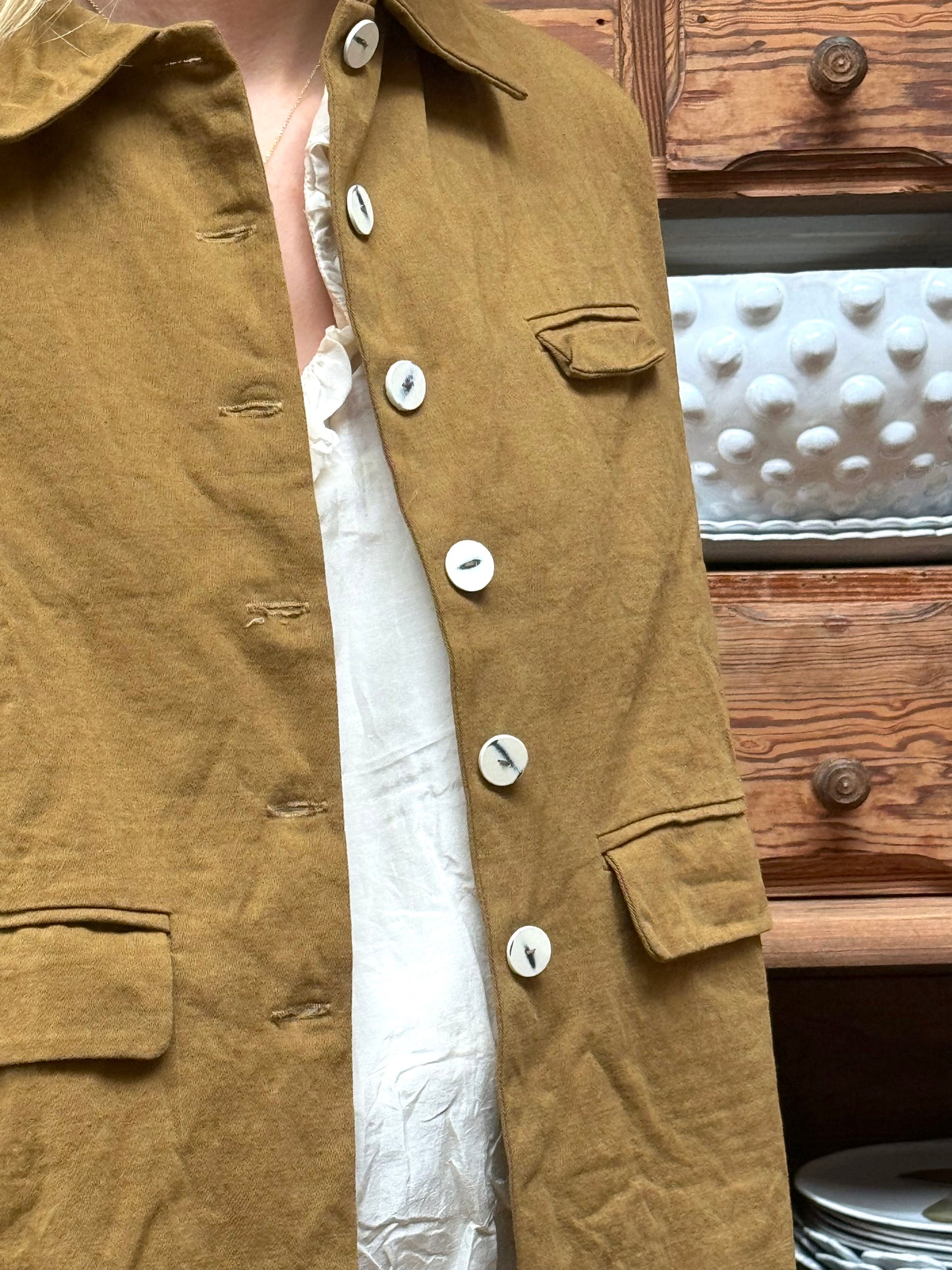 Sula Cotton Twill Jacket - Tobacco