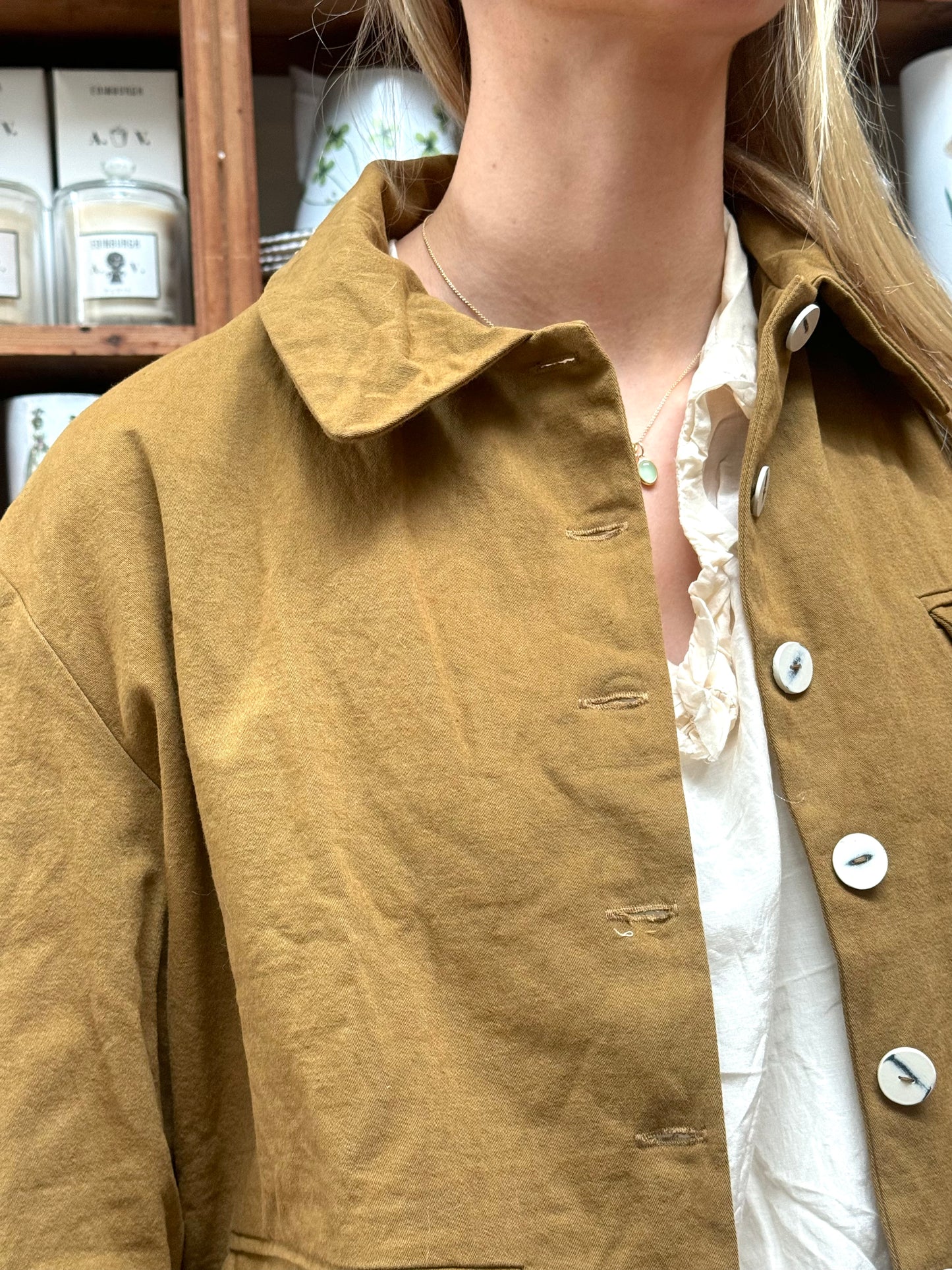 Sula Cotton Twill Jacket - Tobacco