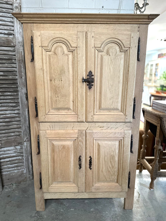 Antique French Small 4 Door Cupboard