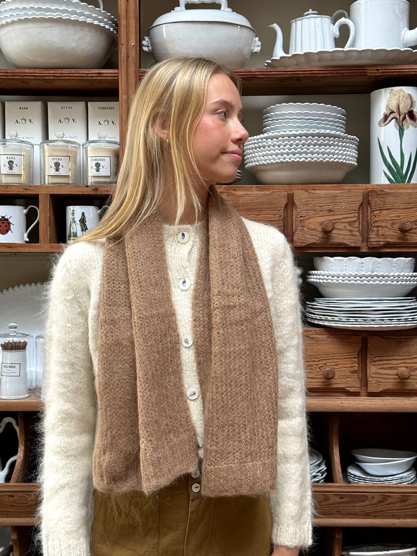 Sula Small Scarf - Beige