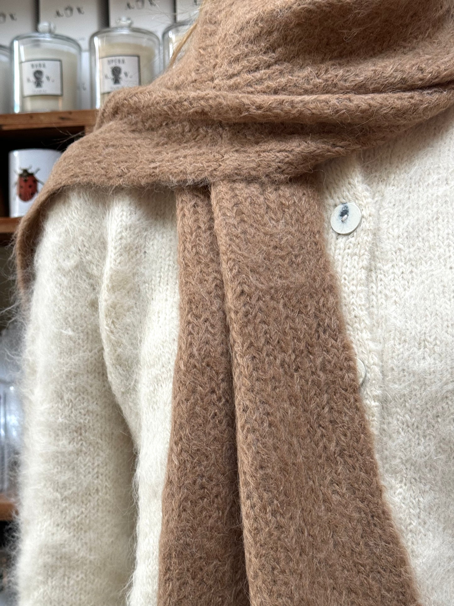 Sula Small Scarf - Beige
