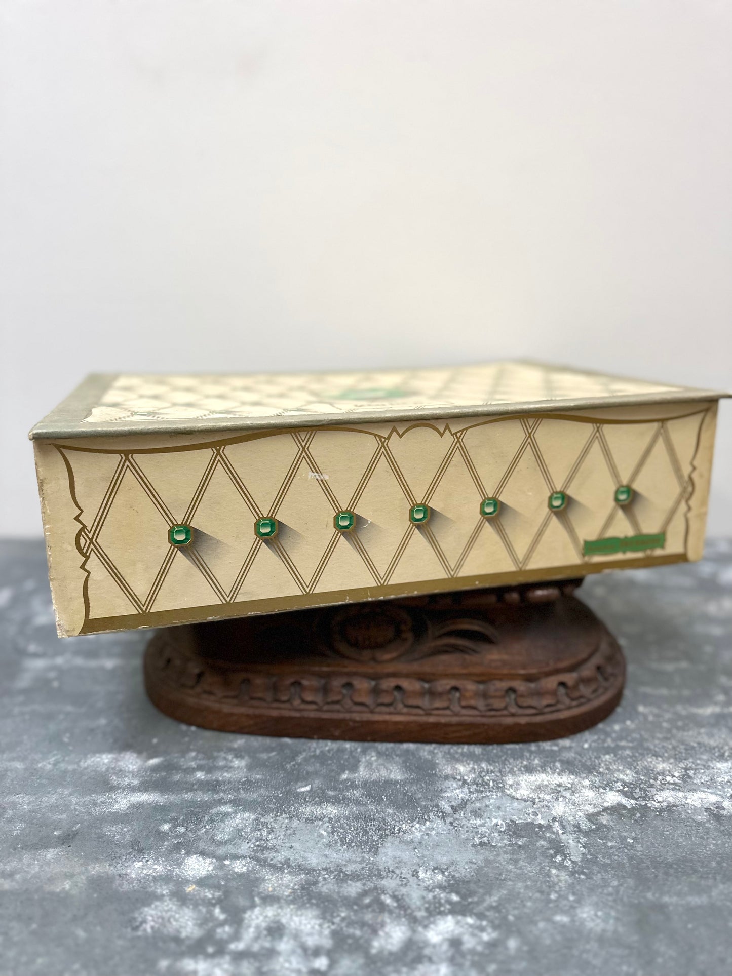 Antique French Kohler 'Emeraude' Chocolate Box
