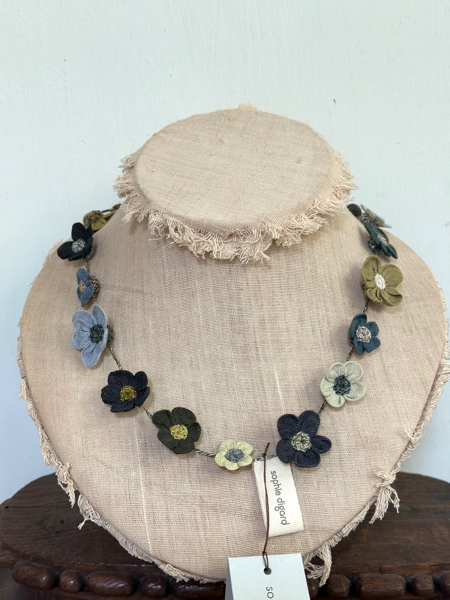 Sophie Digard Winter Bouquet Short Crochet Necklace