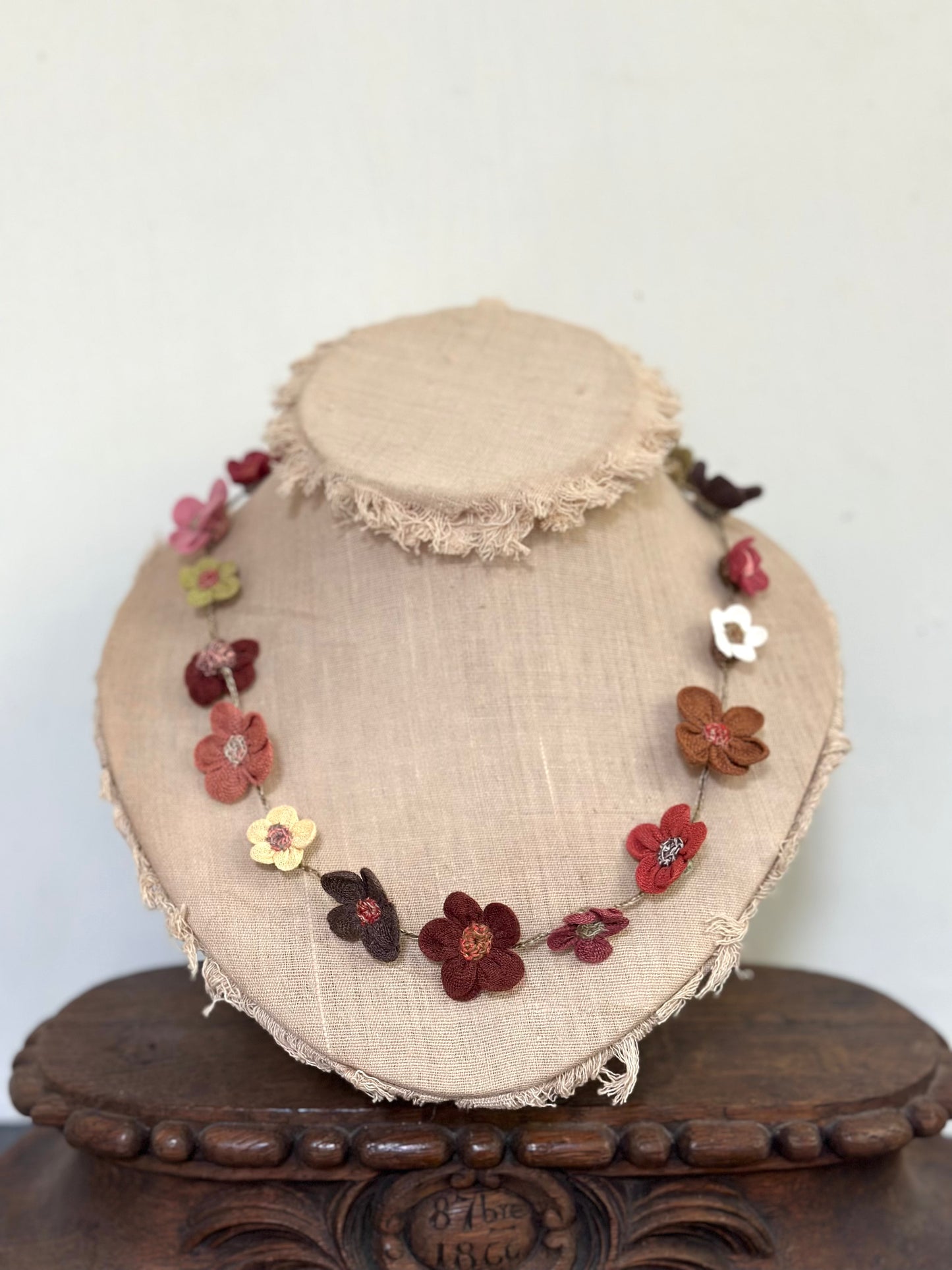 Sophie Digard Autumn Bouquet Short Crochet Necklace