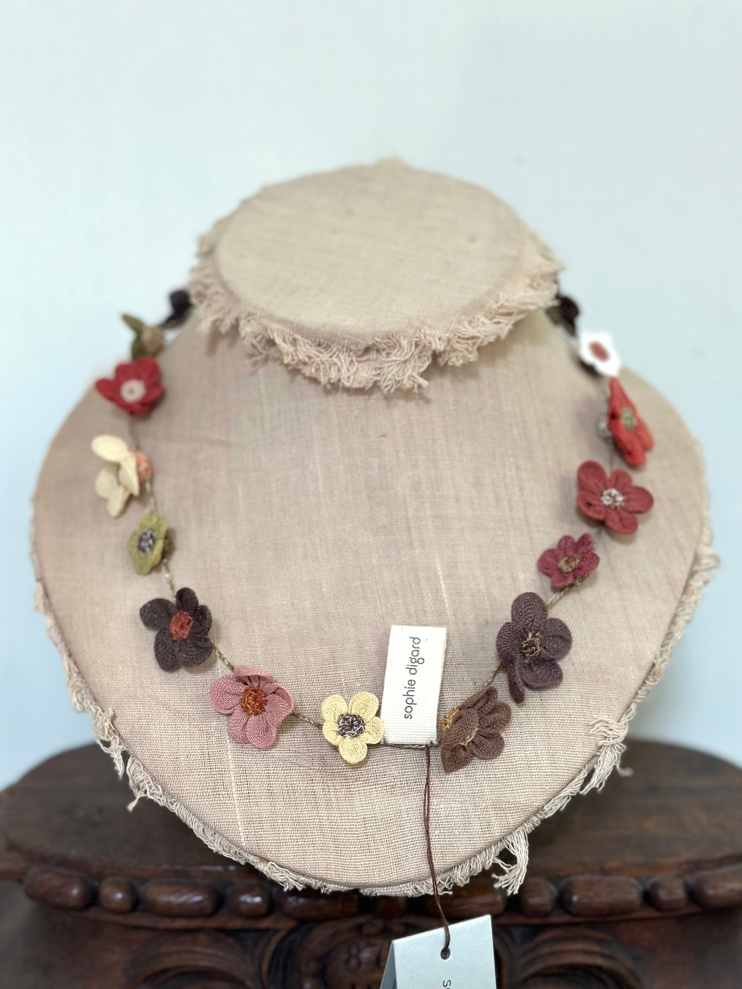 Sophie Digard Autumn Bouquet Short Crochet Necklace