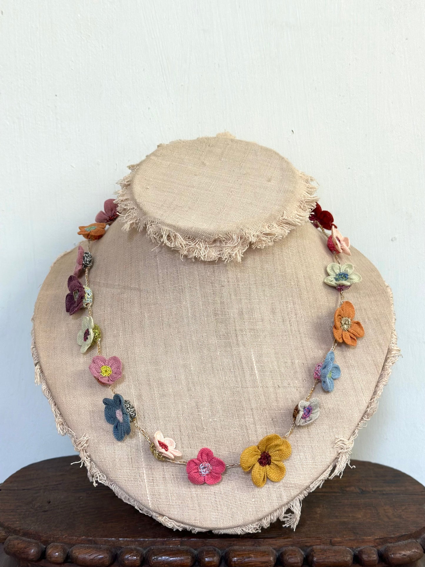 Sophie Digard Spring Bouquet Short Crochet Necklace