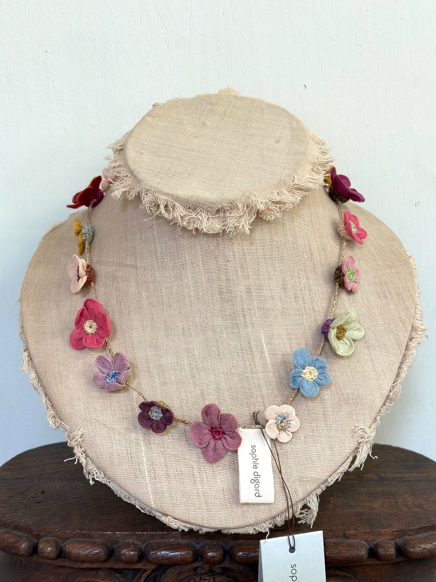 Sophie Digard Spring Bouquet Short Crochet Necklace