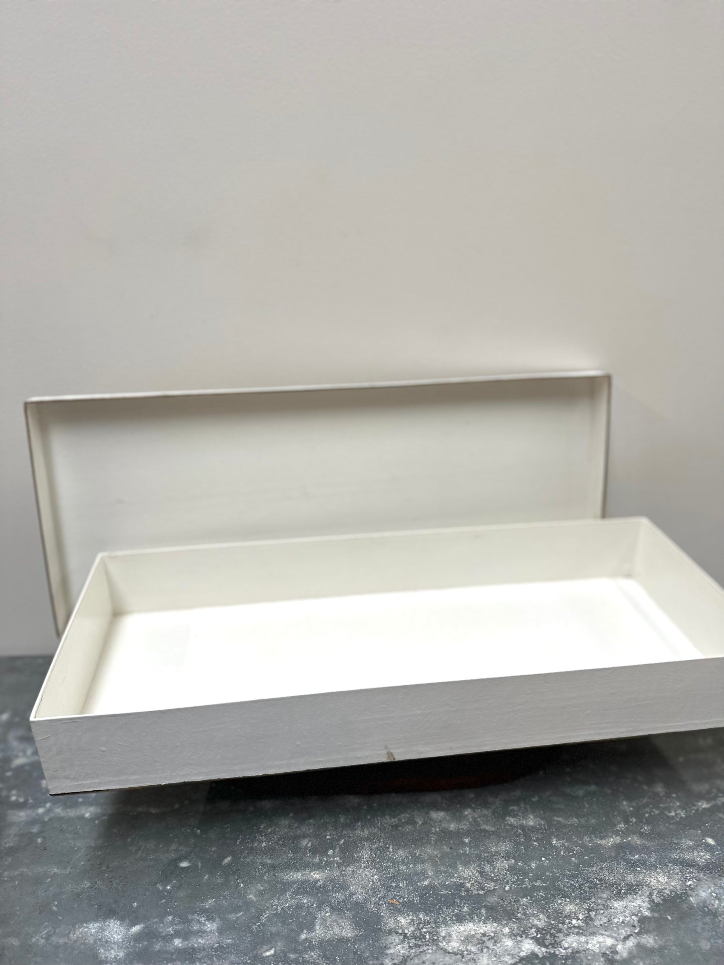 Antique French Monogram Ladies Storage Box