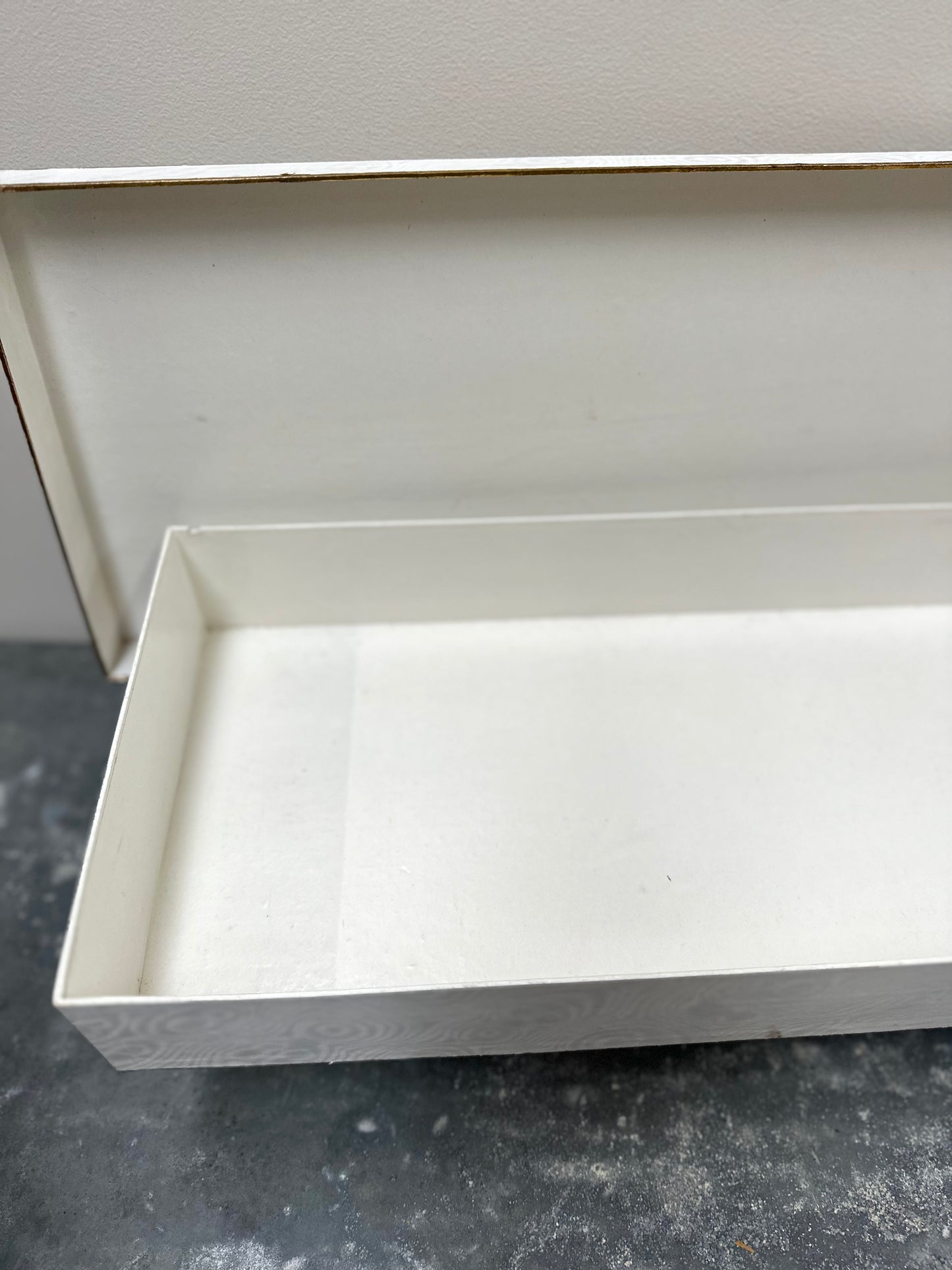 Antique French Monogram Ladies Storage Box